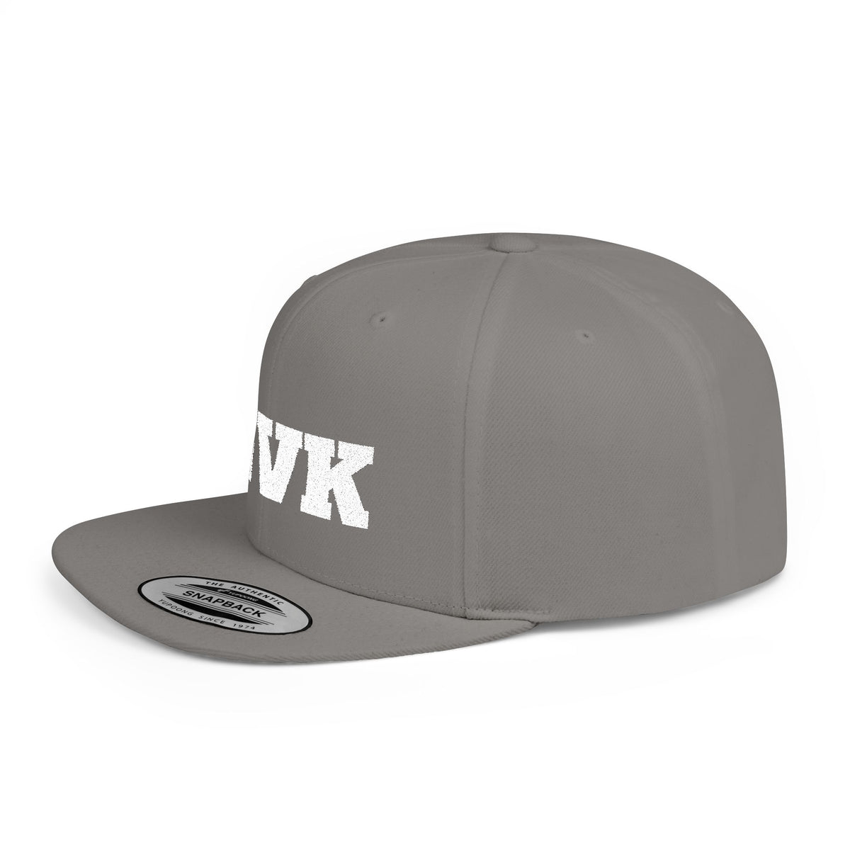 NVK FLAT BILL SNAPBACK™ — Bold Distressed Embroidered Logo