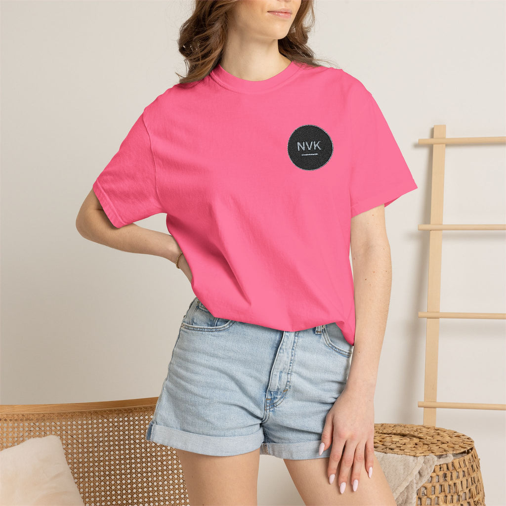 NVK MINIMAL LOGO TEE™ — Heavyweight Garment-Dyed Essential