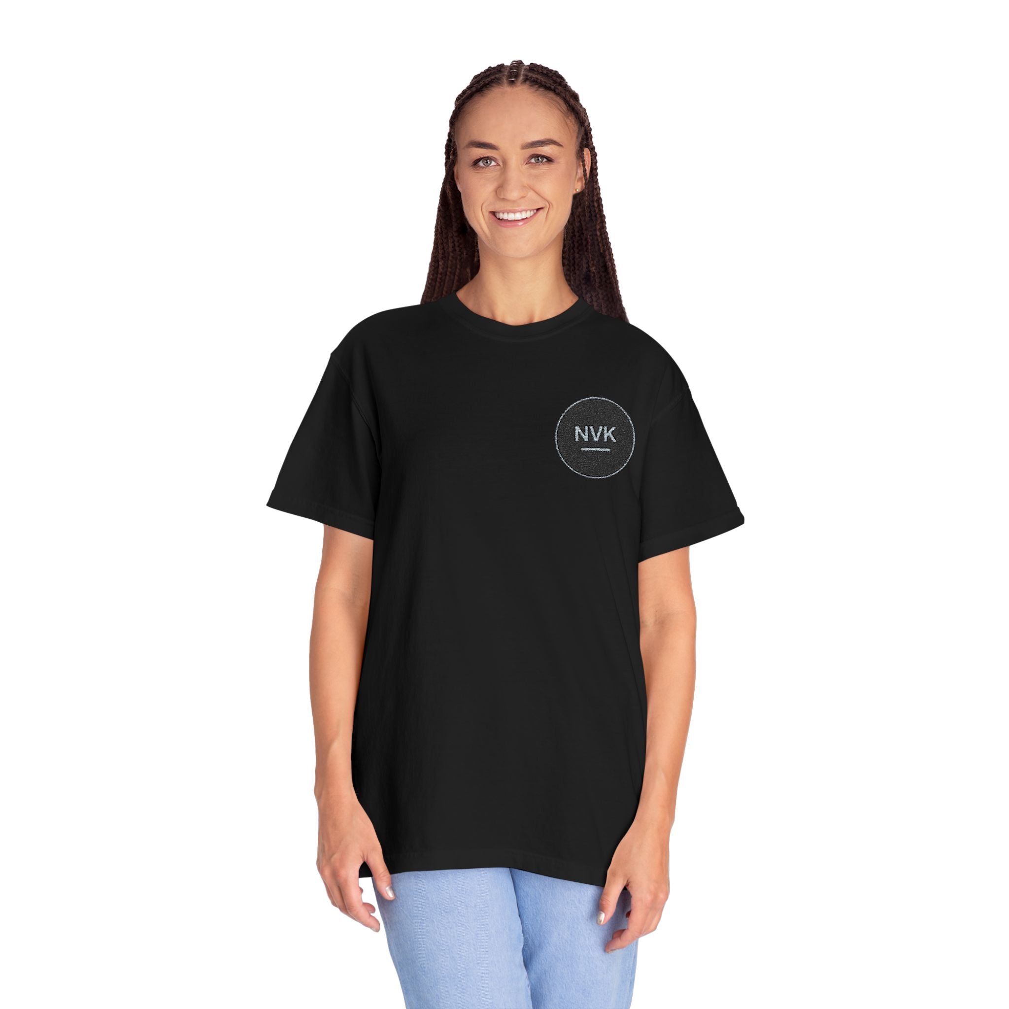 NVK MINIMAL LOGO TEE™ — Heavyweight Garment-Dyed Essential