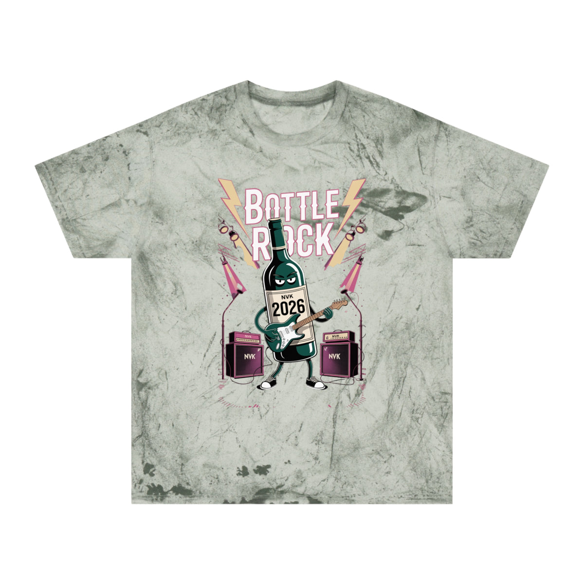 NVK BOTTLE ROCK TEE™ — Vintage Tie-Dye Graphic