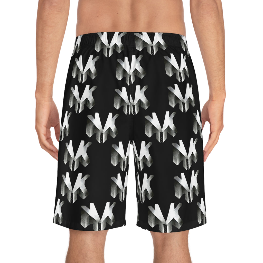 NVK GEOMETRIC BOARD SHORTS™ — Men's AOP Swim