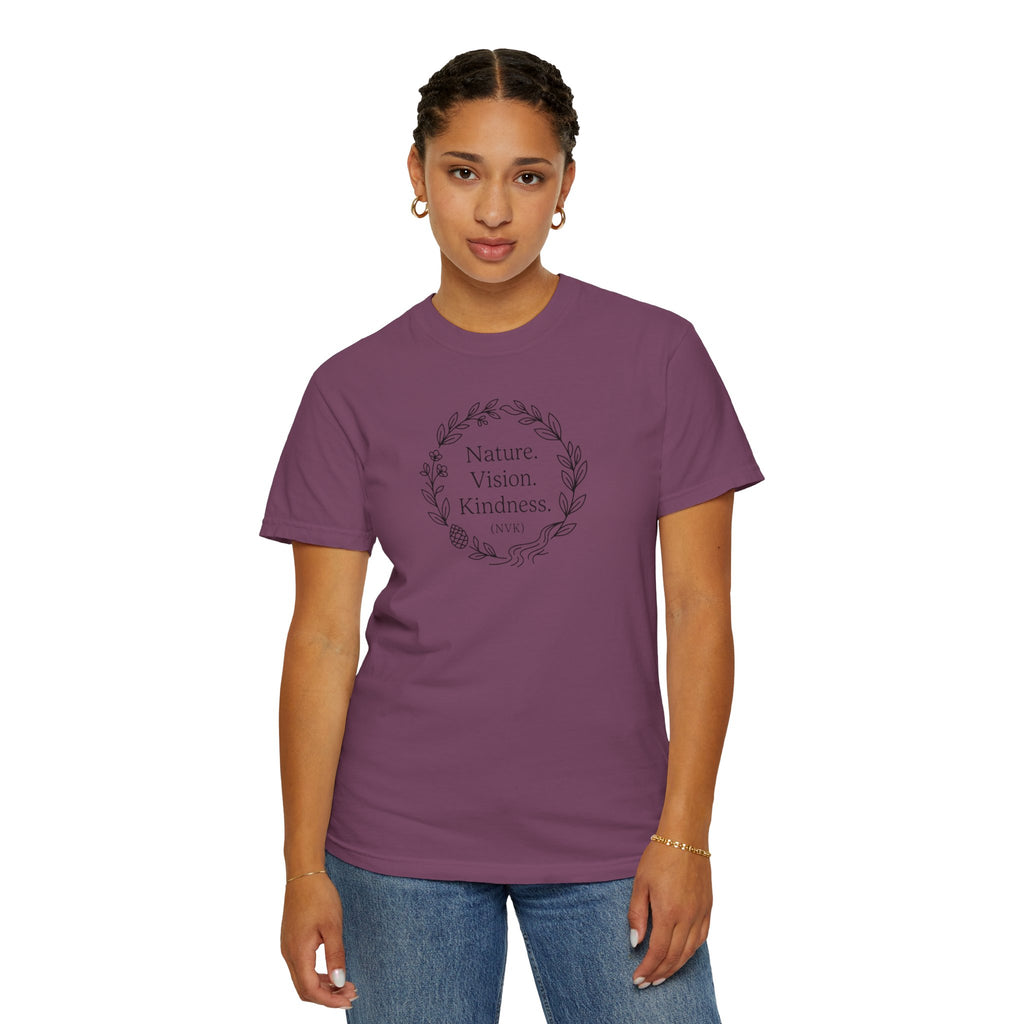 NVK NATURE VISION KINDNESS TEE™ — Floral Wreath Graphic