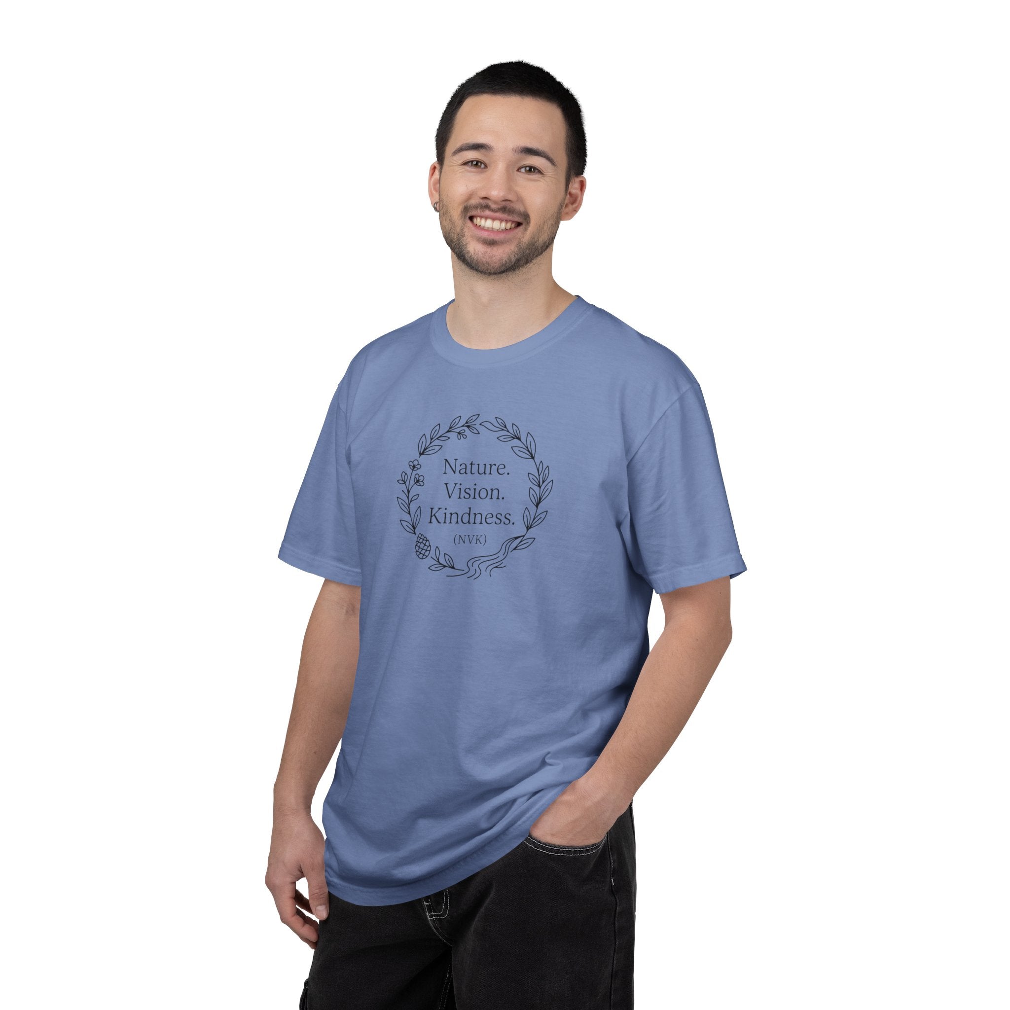 NVK NATURE VISION KINDNESS TEE™ — Floral Wreath Graphic