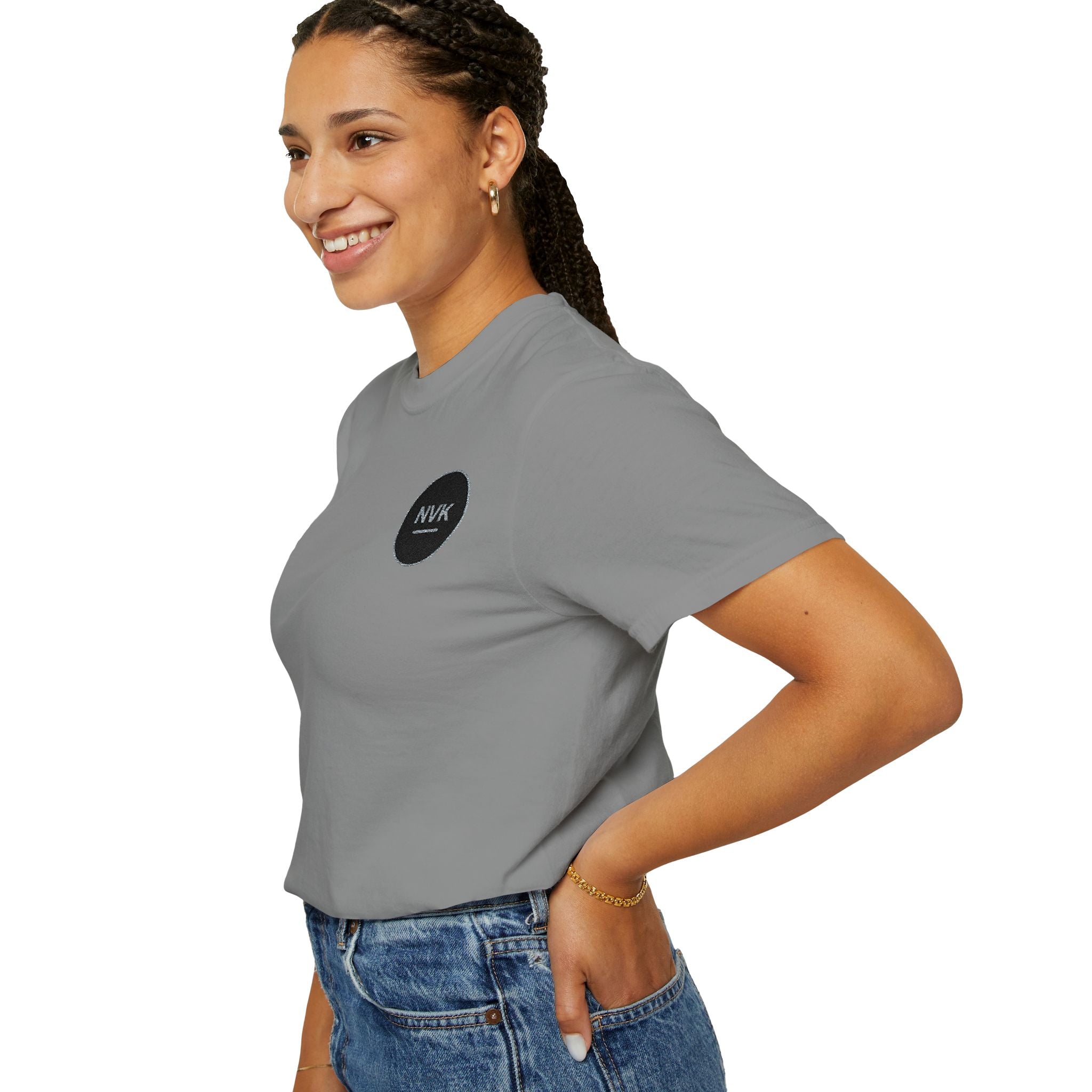 NVK MINIMAL LOGO TEE™ — Heavyweight Garment-Dyed Essential