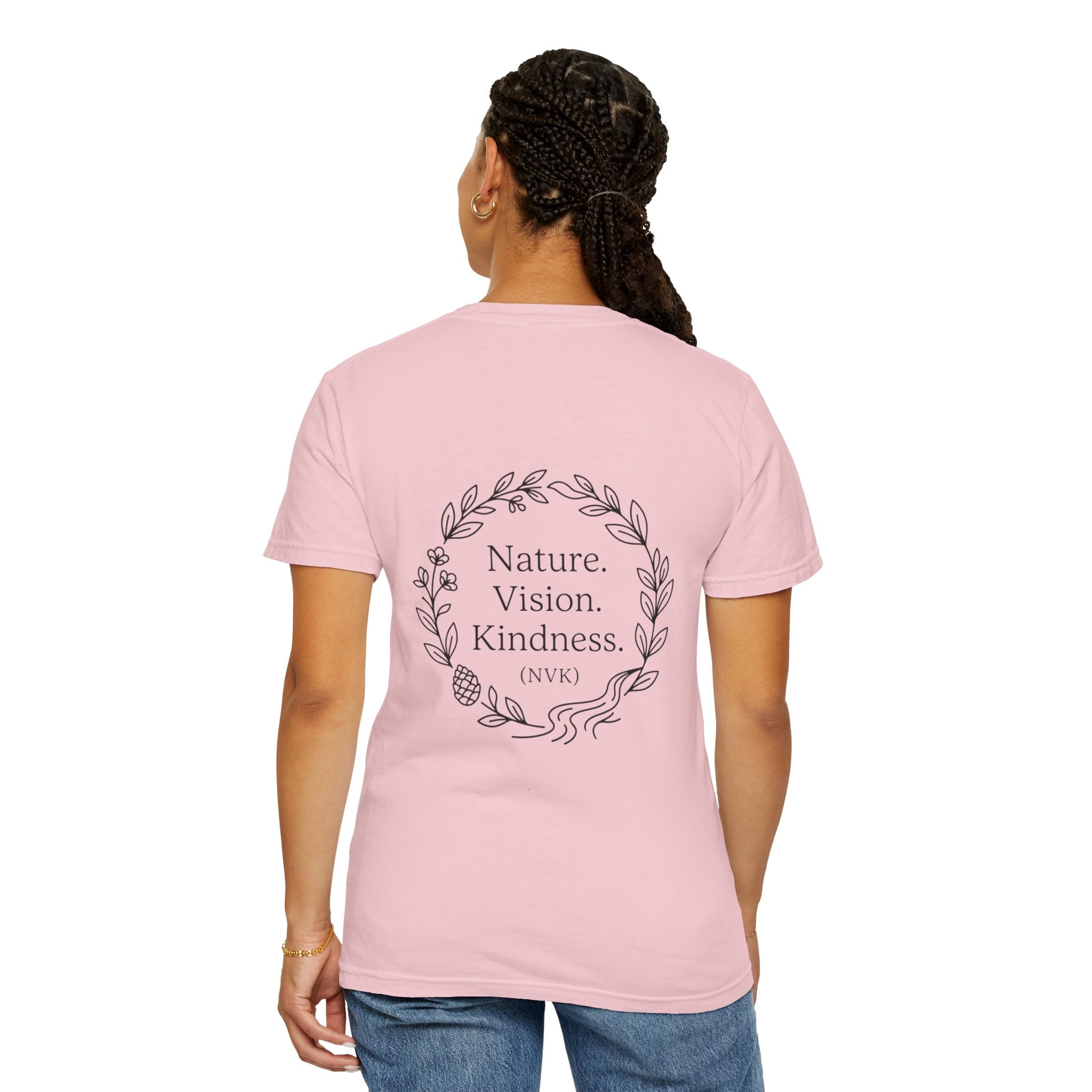 NVK NATURE VISION KINDNESS TEE™ — Floral Wreath Graphic