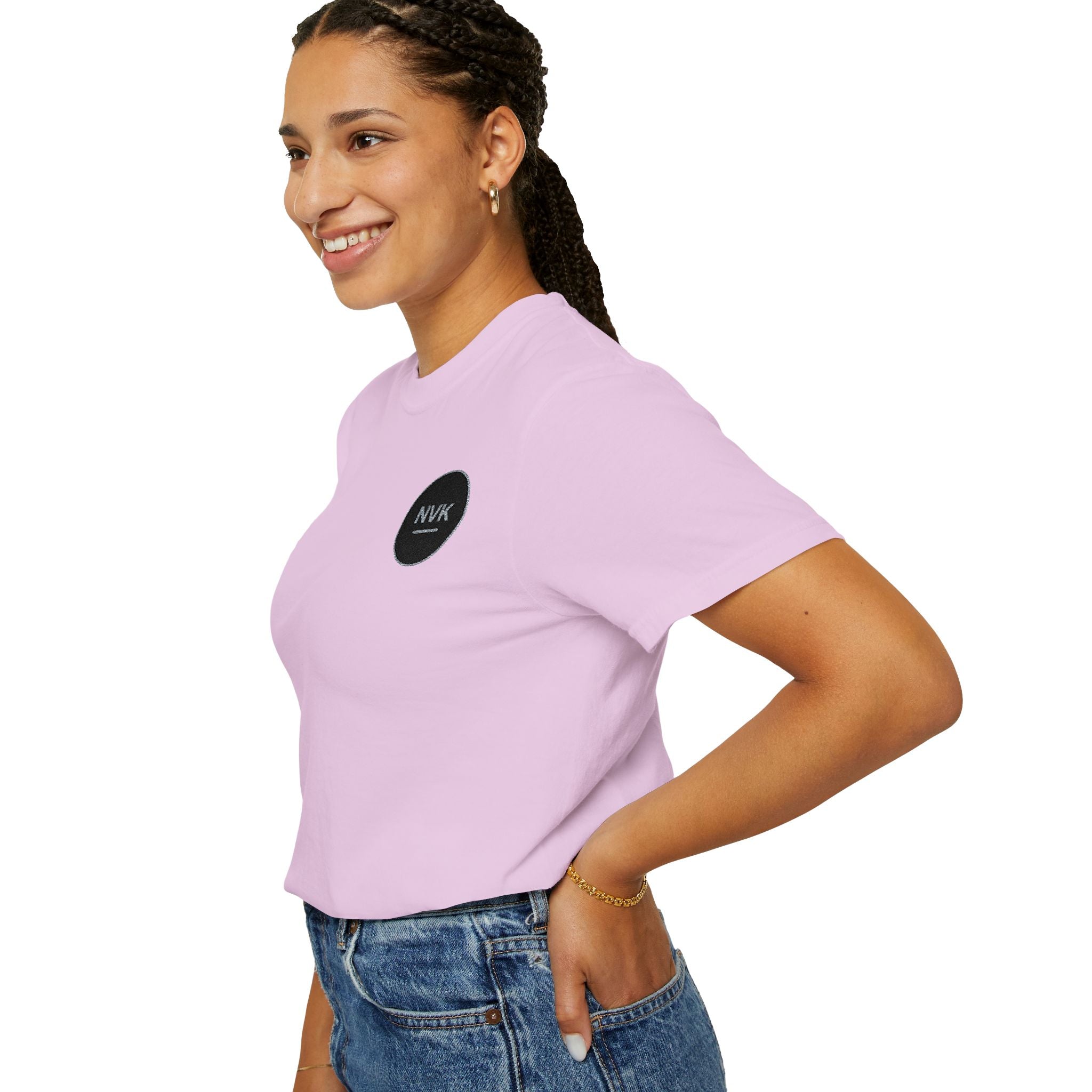 NVK MINIMAL LOGO TEE™ — Heavyweight Garment-Dyed Essential