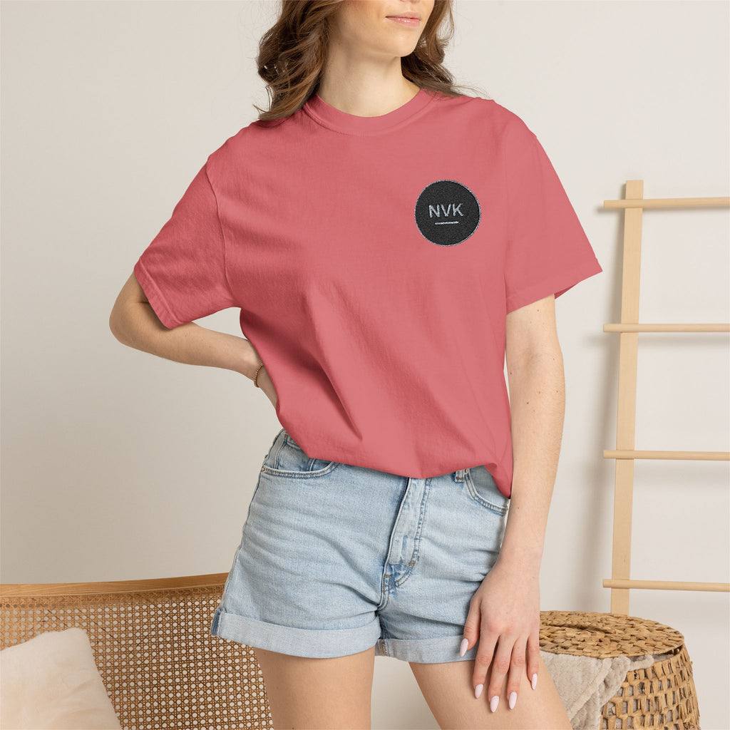 NVK MINIMAL LOGO TEE™ — Heavyweight Garment-Dyed Essential