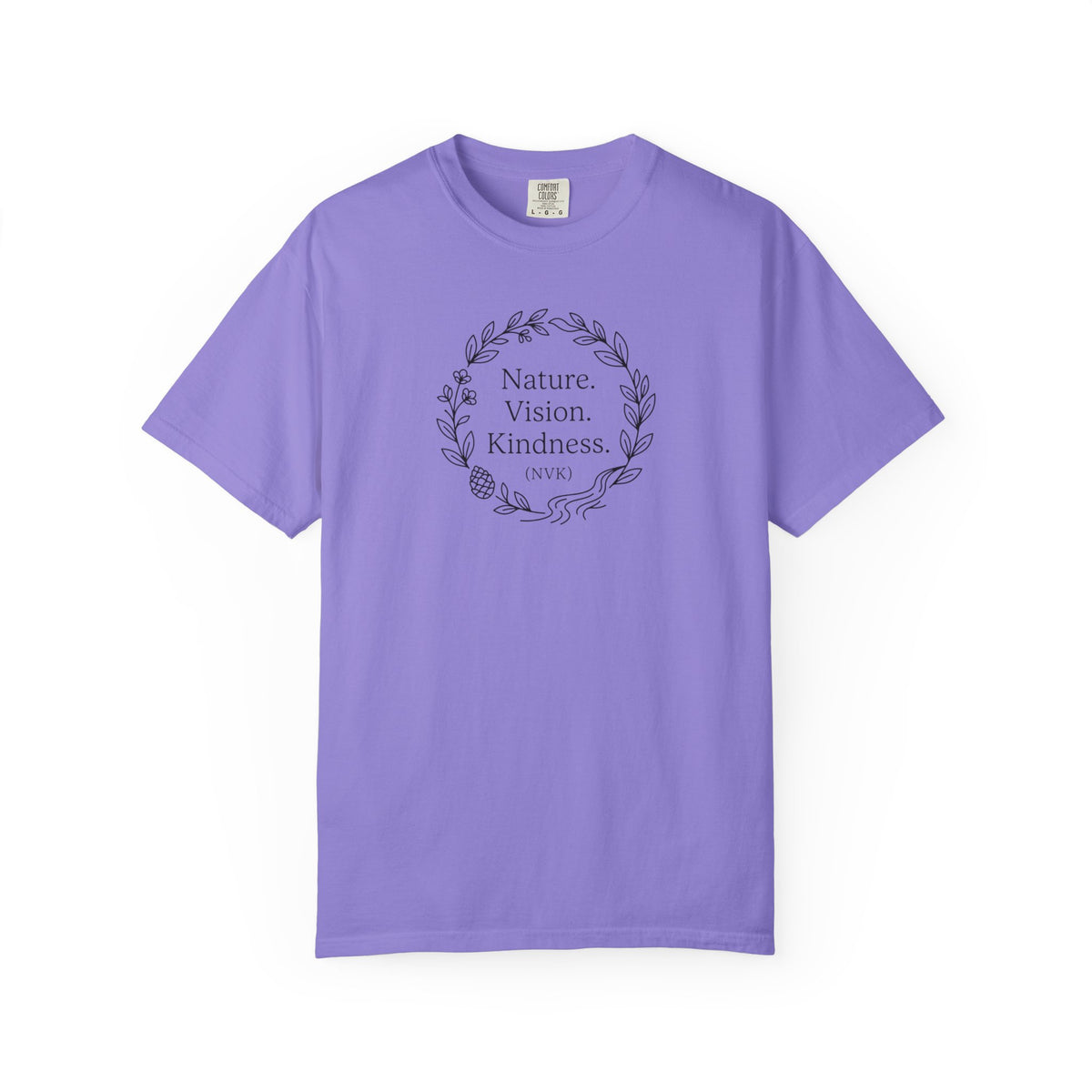 NVK NATURE VISION KINDNESS TEE™ — Floral Wreath Graphic