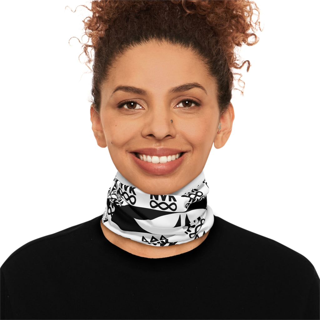 NVK NEON VALKYRIE NECK GAITER™ — Geometric Mandala Pattern