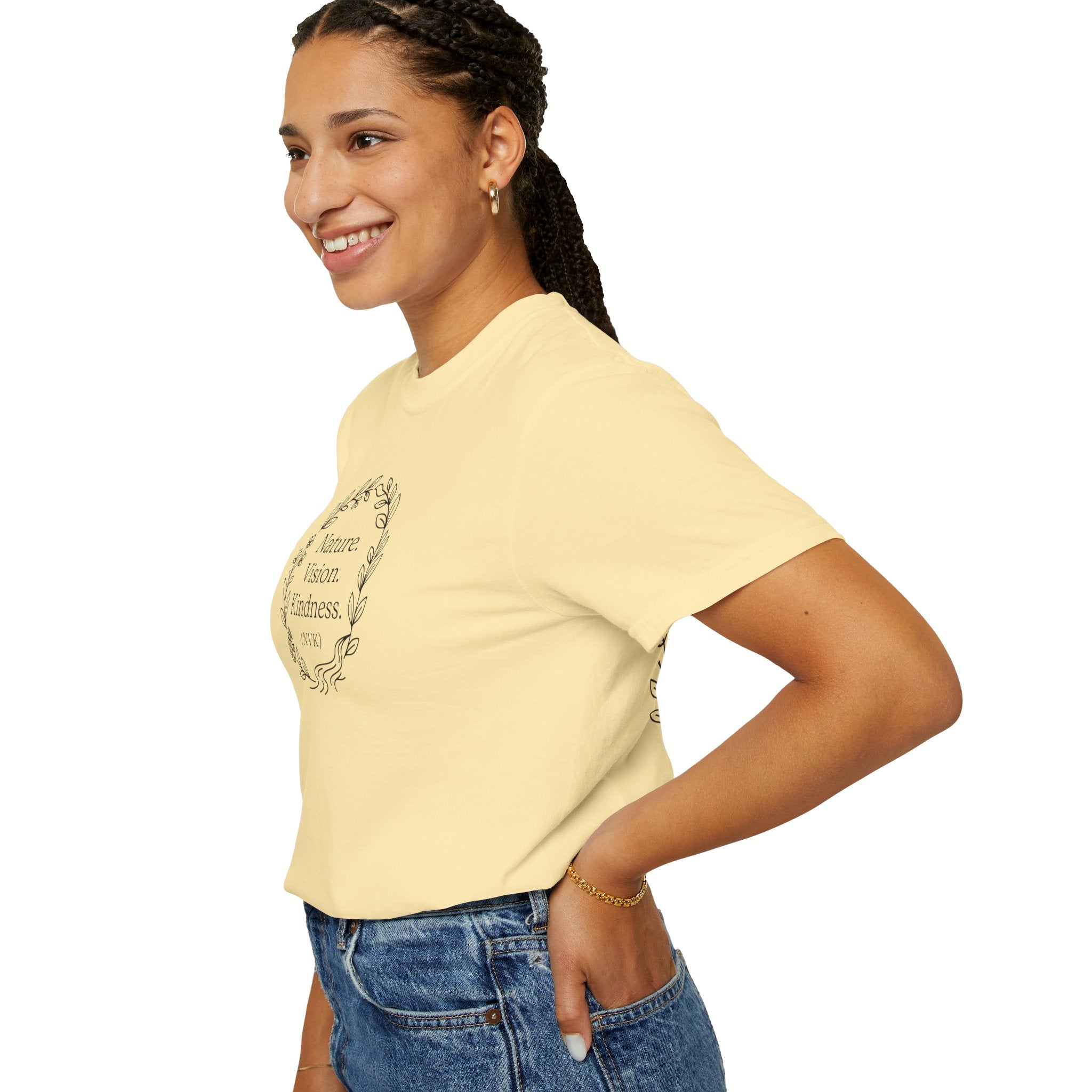 NVK NATURE VISION KINDNESS TEE™ — Floral Wreath Graphic