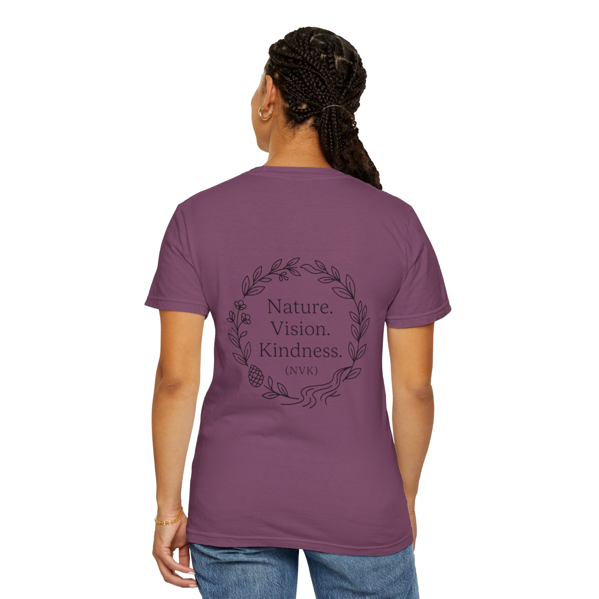 NVK NATURE VISION KINDNESS TEE™ — Floral Wreath Graphic
