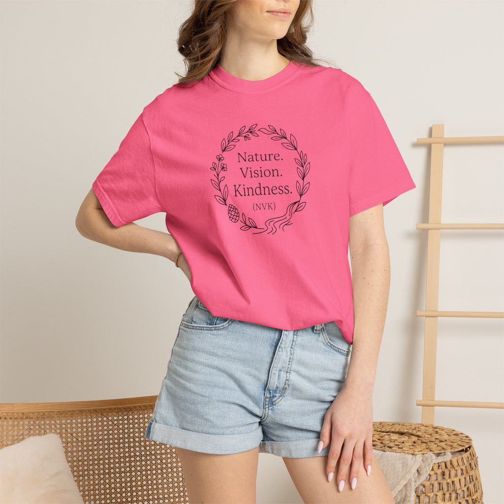 NVK NATURE VISION KINDNESS TEE™ — Floral Wreath Graphic
