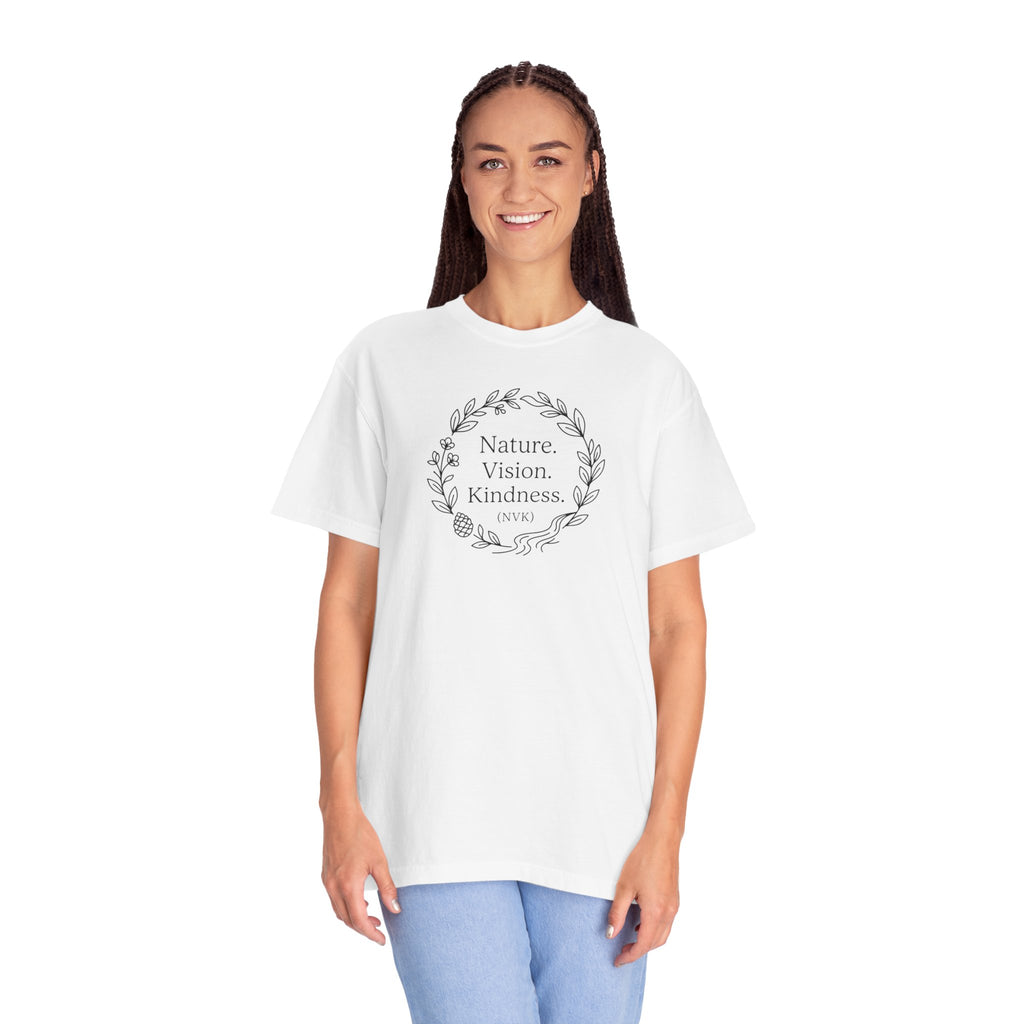 NVK NATURE VISION KINDNESS TEE™ — Floral Wreath Graphic