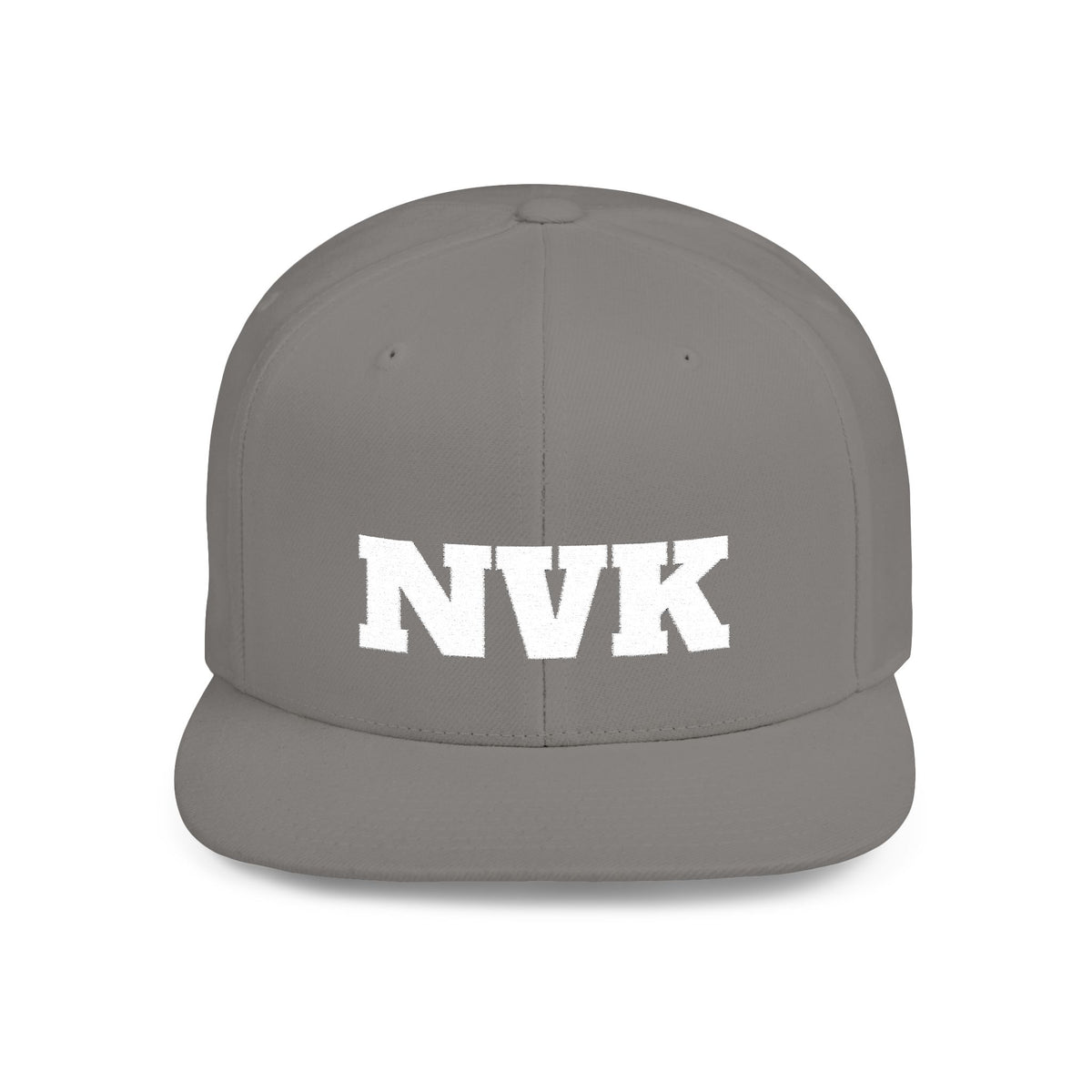 NVK FLAT BILL SNAPBACK™ — Bold Distressed Embroidered Logo