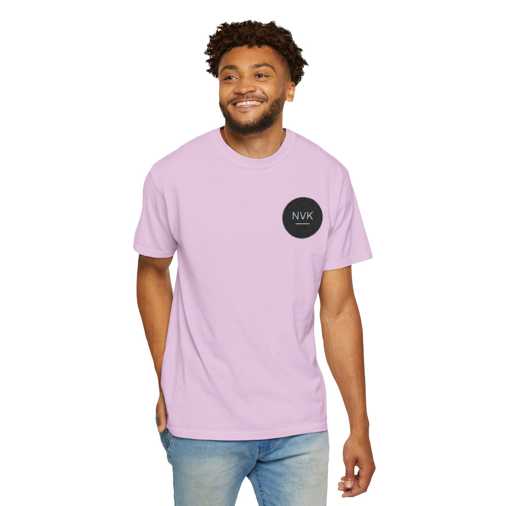 NVK MINIMAL LOGO TEE™ — Heavyweight Garment-Dyed Essential