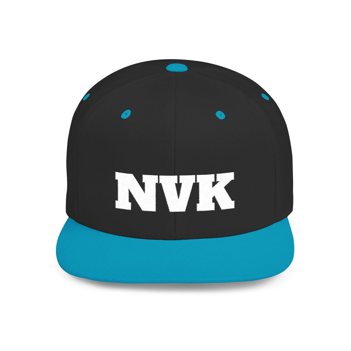 NVK FLAT BILL SNAPBACK™ — Bold Distressed Embroidered Logo