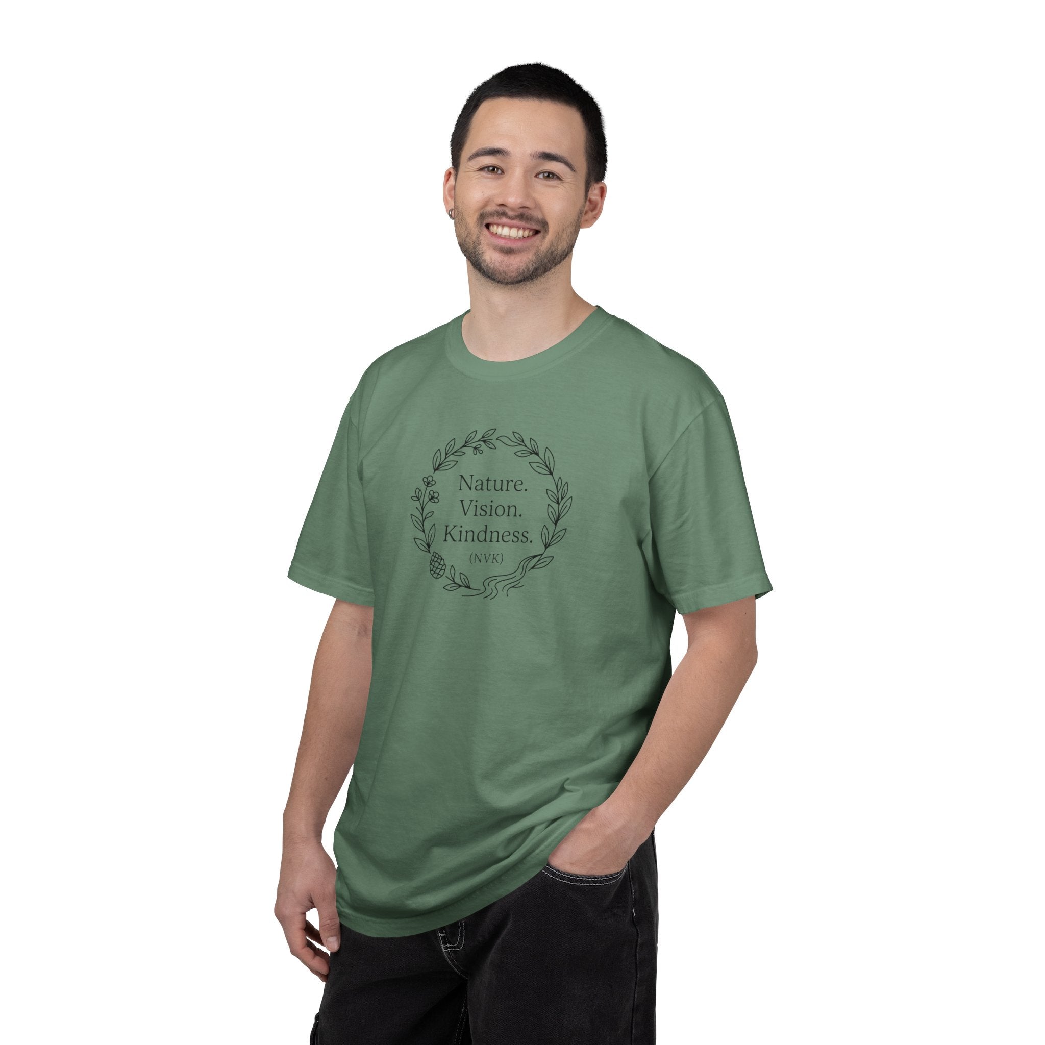 NVK NATURE VISION KINDNESS TEE™ — Floral Wreath Graphic