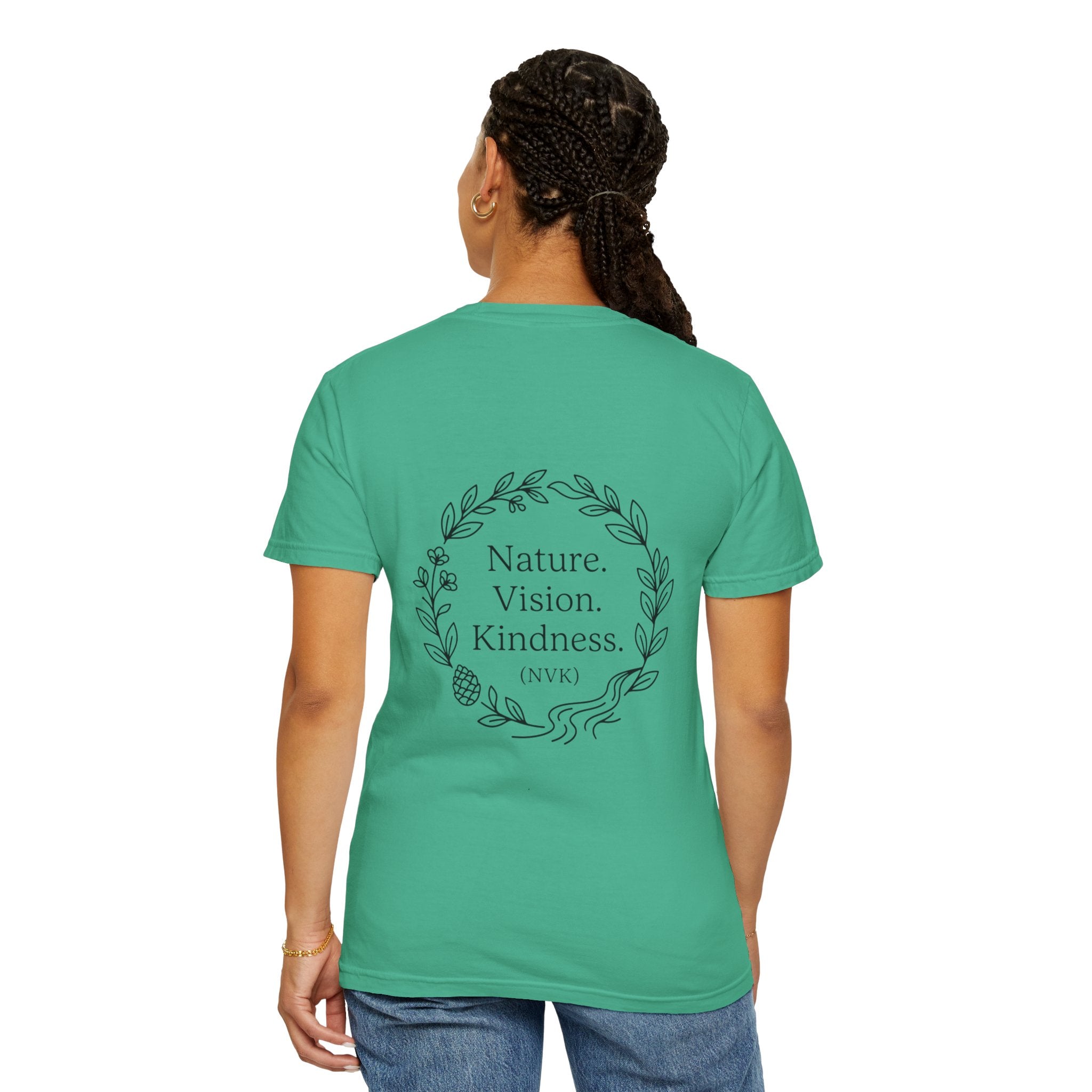 NVK NATURE VISION KINDNESS TEE™ — Floral Wreath Graphic