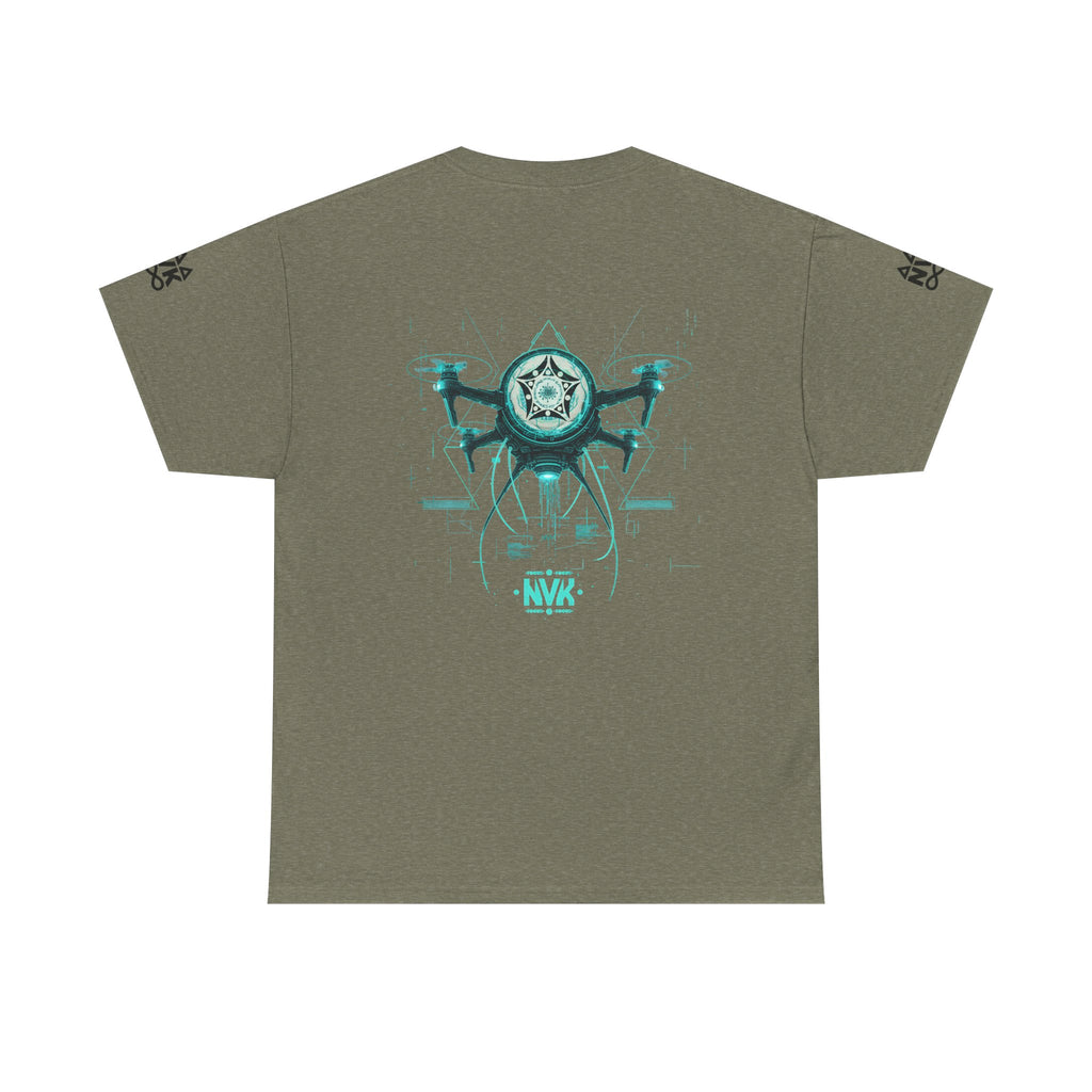 NVK ALIEN DRONE EMBLEM TEE™ — Futuristic Tech Graphic