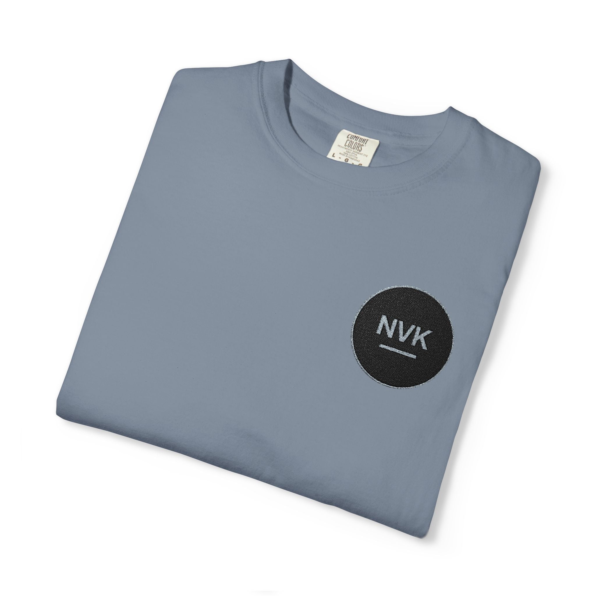 NVK MINIMAL LOGO TEE™ — Heavyweight Garment-Dyed Essential