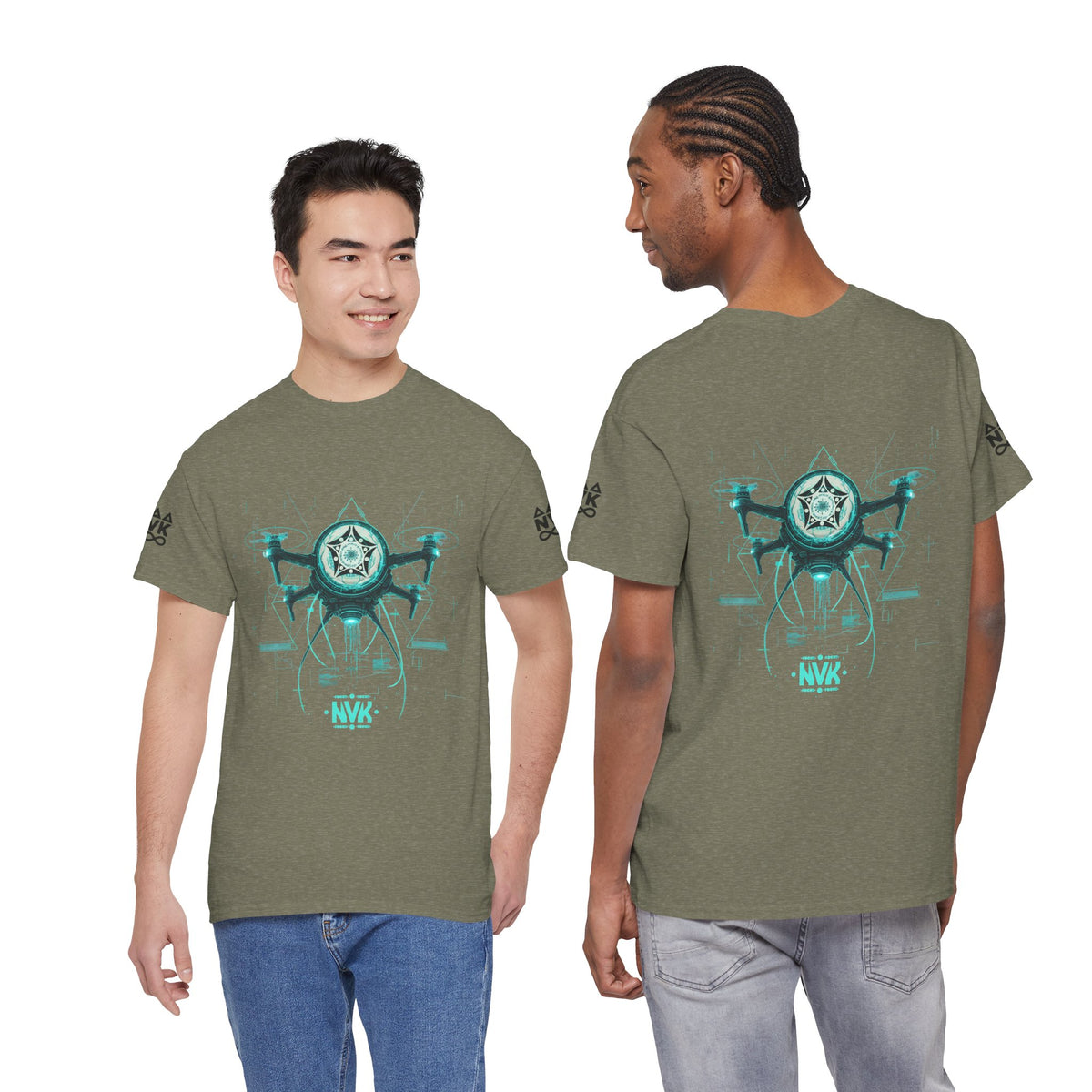 NVK ALIEN DRONE EMBLEM TEE™ — Futuristic Tech Graphic