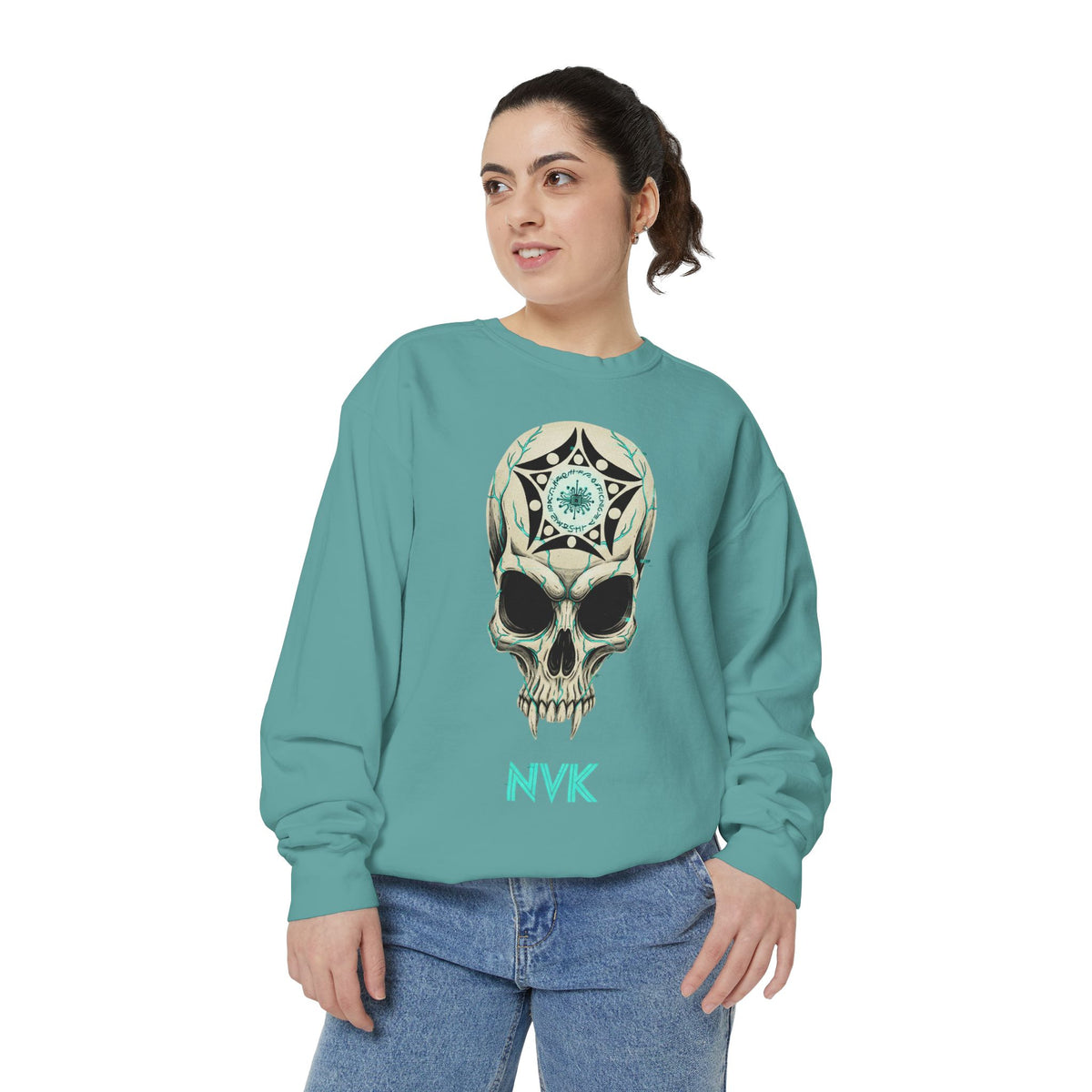 NVK BUGA SPHERE SKULL SWEATSHIRT™ — Graphic Crewneck