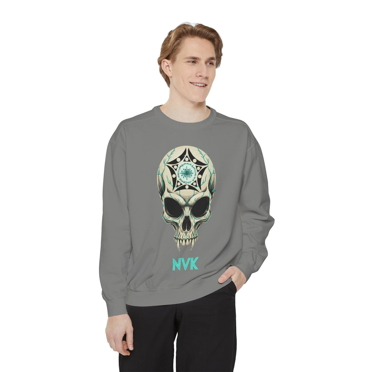 NVK BUGA SPHERE SKULL SWEATSHIRT™ — Graphic Crewneck