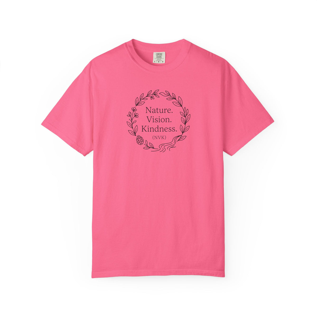NVK NATURE VISION KINDNESS TEE™ — Floral Wreath Graphic