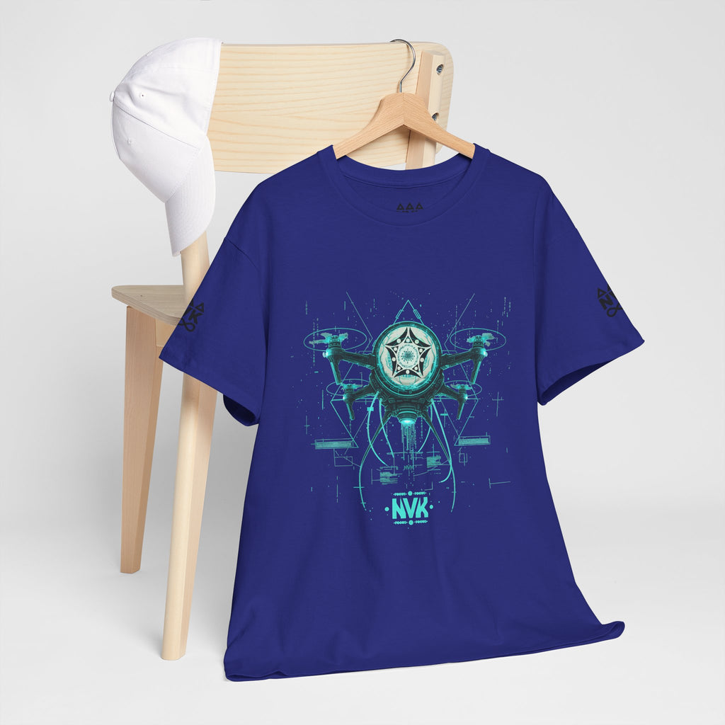 NVK ALIEN DRONE EMBLEM TEE™ — Futuristic Tech Graphic