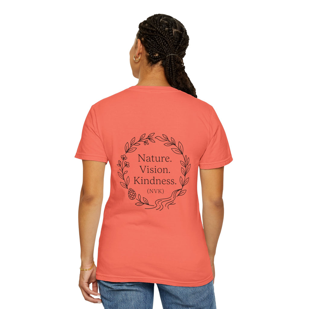 NVK NATURE VISION KINDNESS TEE™ — Floral Wreath Graphic