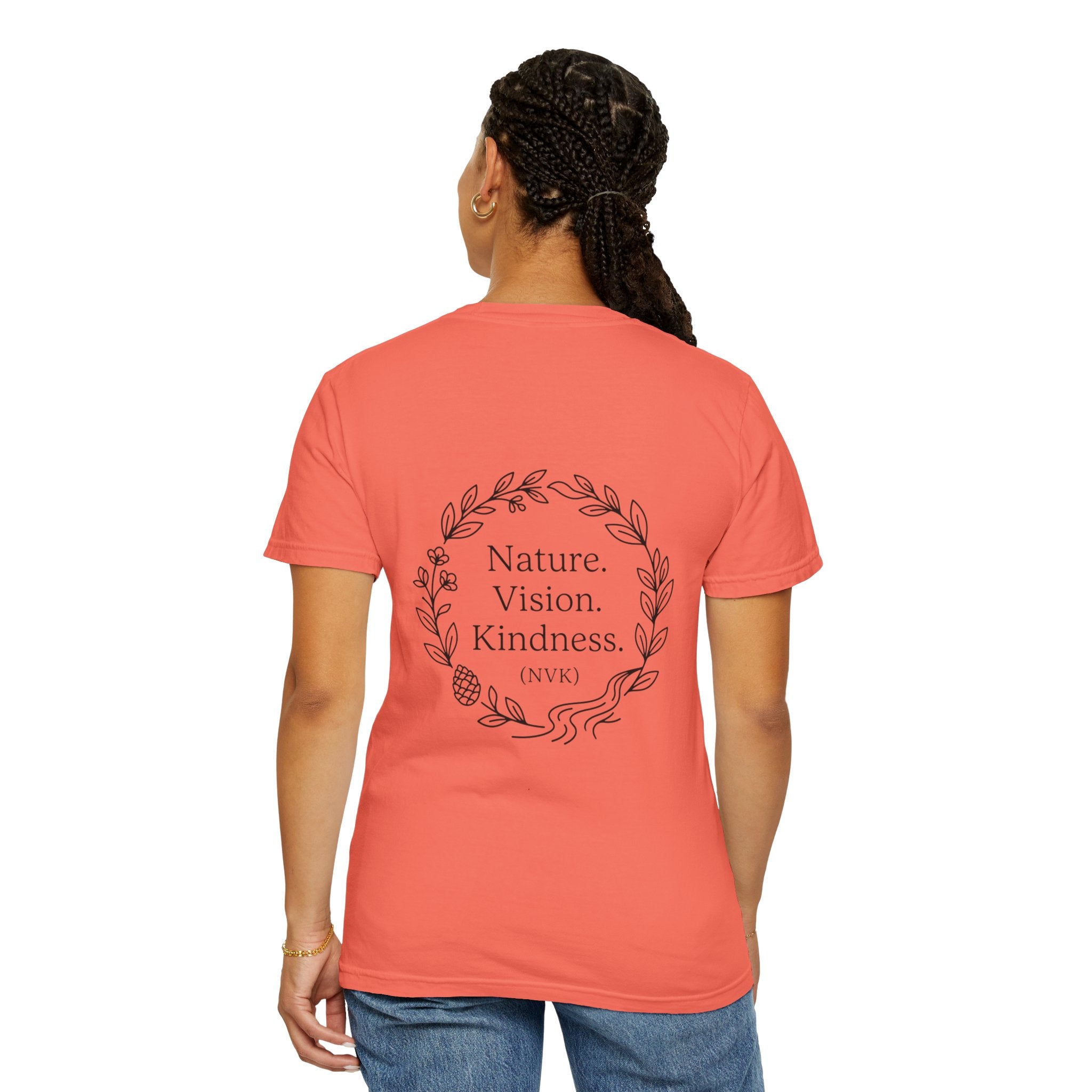 NVK NATURE VISION KINDNESS TEE™ — Floral Wreath Graphic
