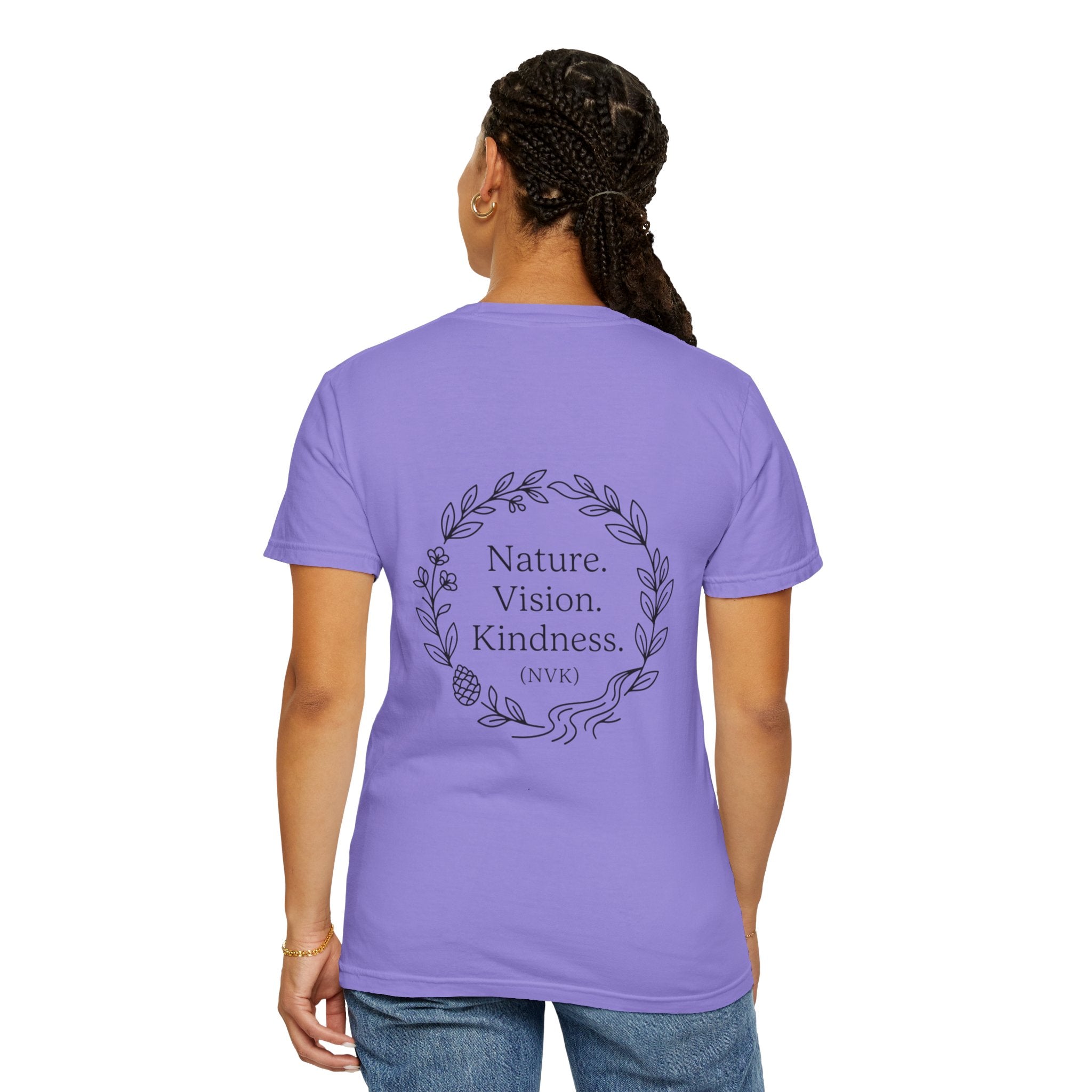 NVK NATURE VISION KINDNESS TEE™ — Floral Wreath Graphic