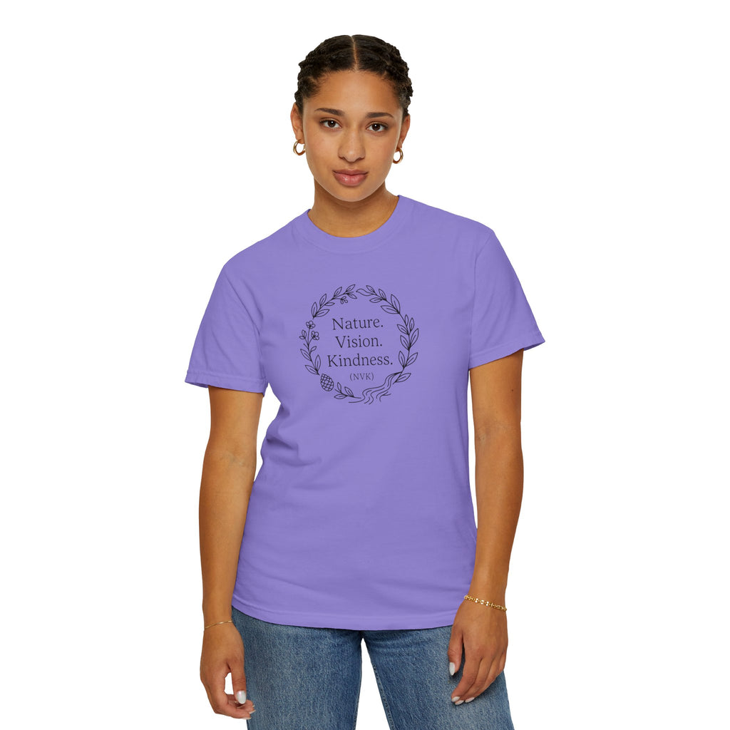 NVK NATURE VISION KINDNESS TEE™ — Floral Wreath Graphic