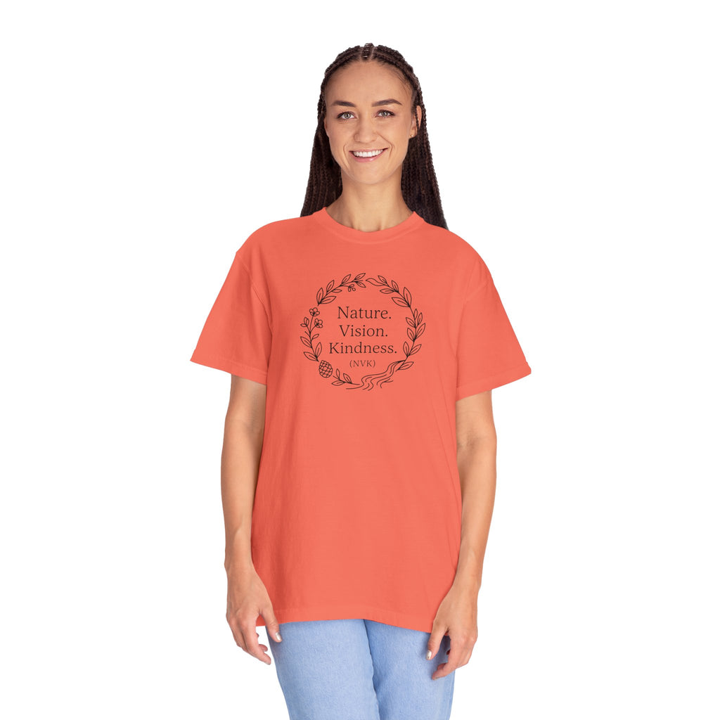 NVK NATURE VISION KINDNESS TEE™ — Floral Wreath Graphic