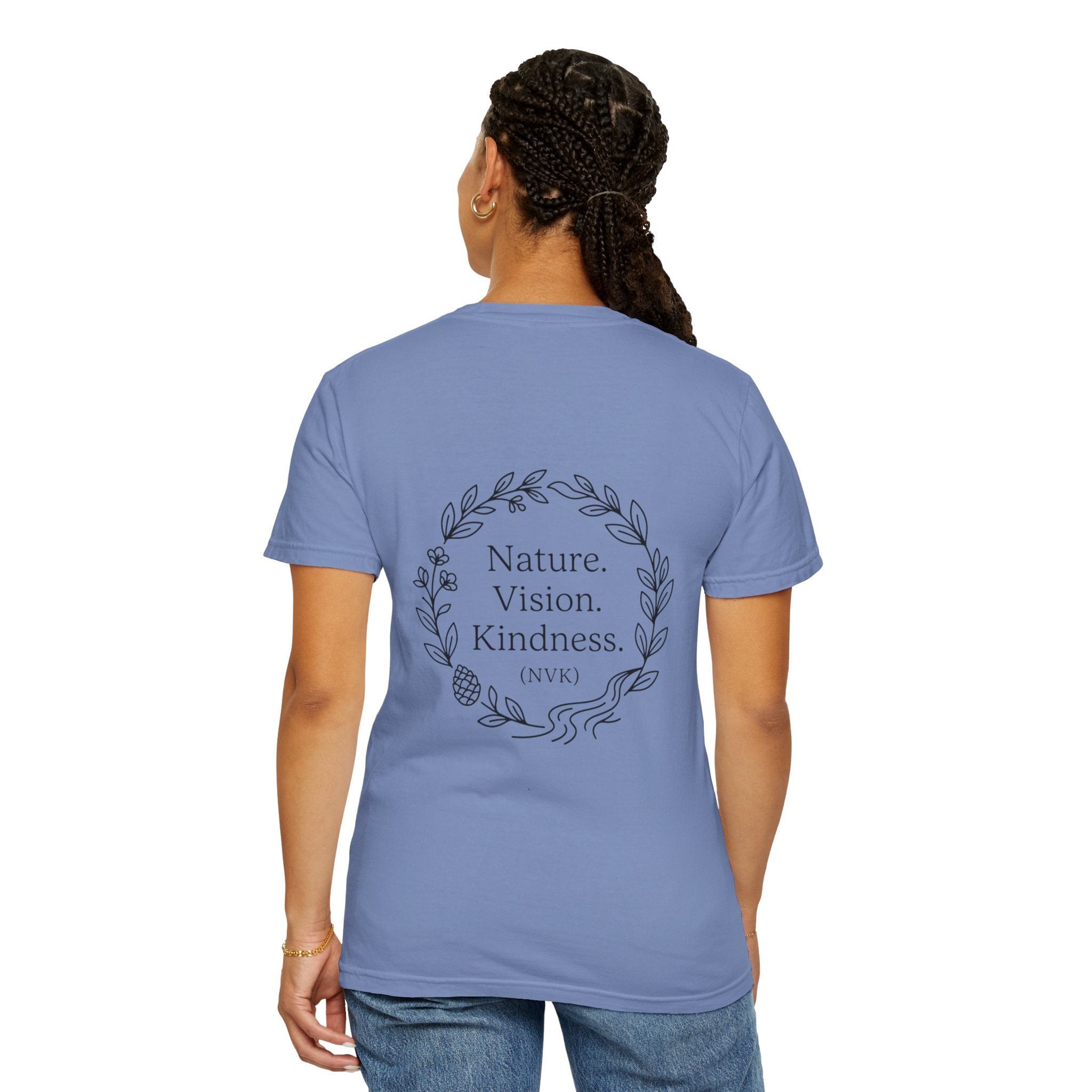 NVK NATURE VISION KINDNESS TEE™ — Floral Wreath Graphic
