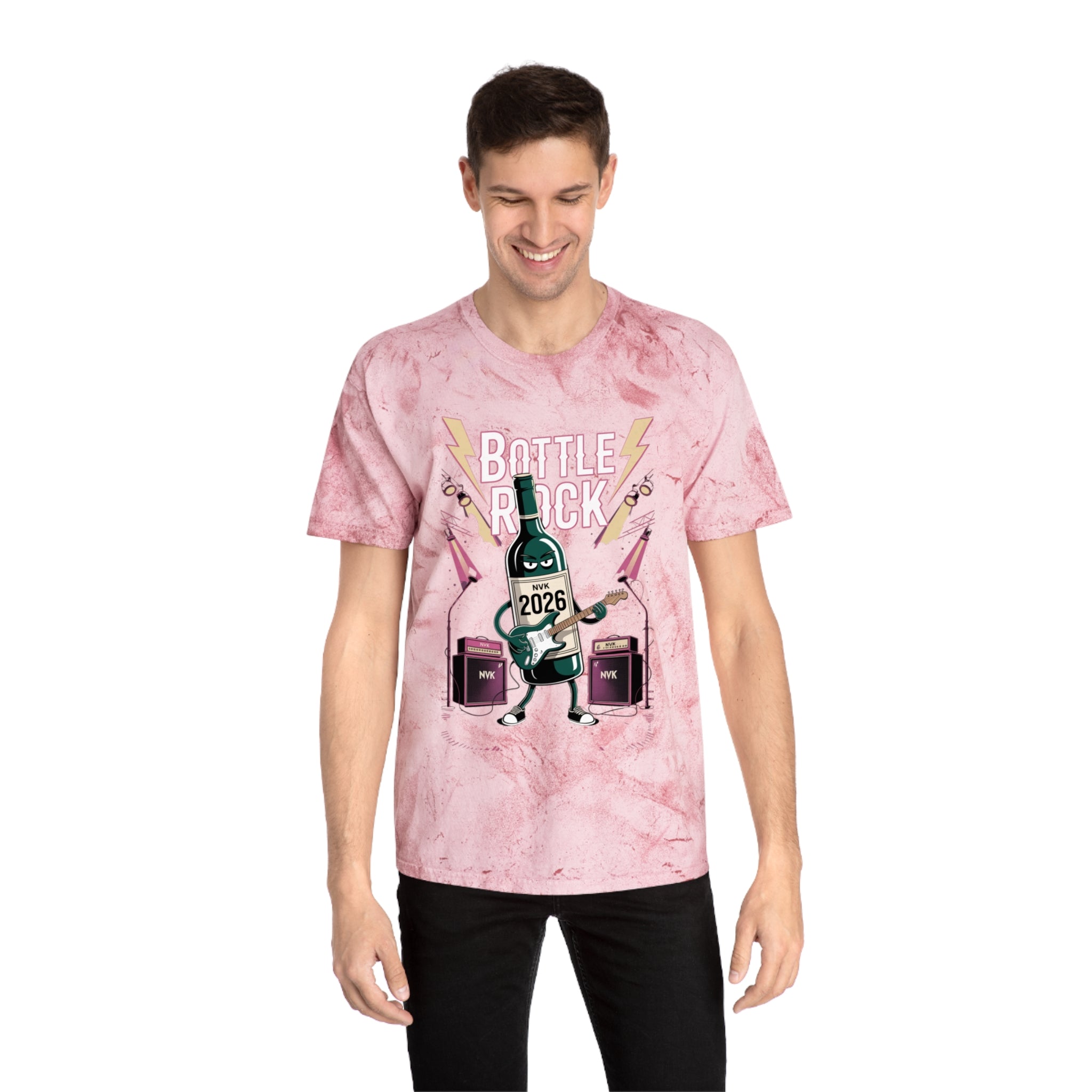 NVK BOTTLE ROCK TEE™ — Vintage Tie-Dye Graphic