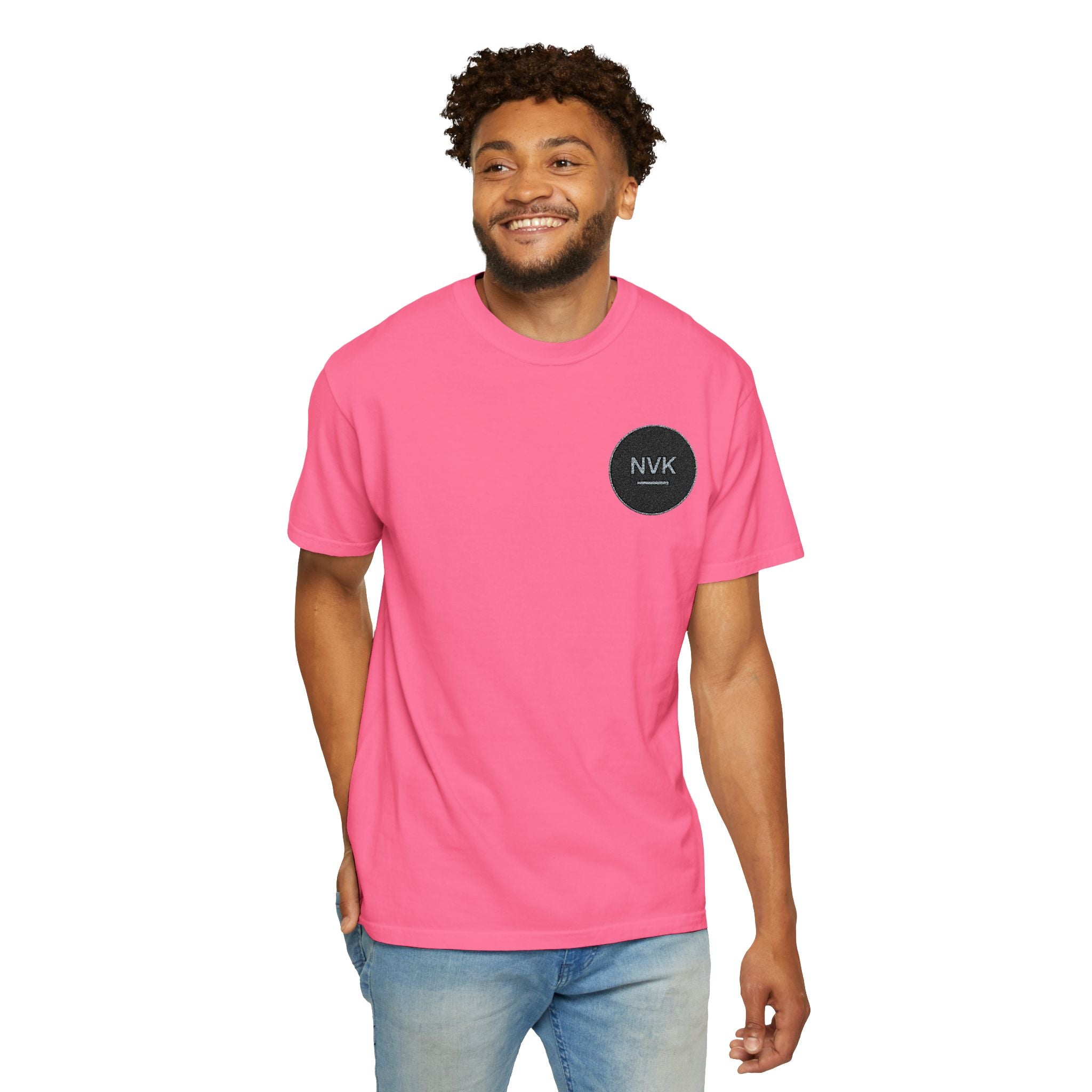 NVK MINIMAL LOGO TEE™ — Heavyweight Garment-Dyed Essential