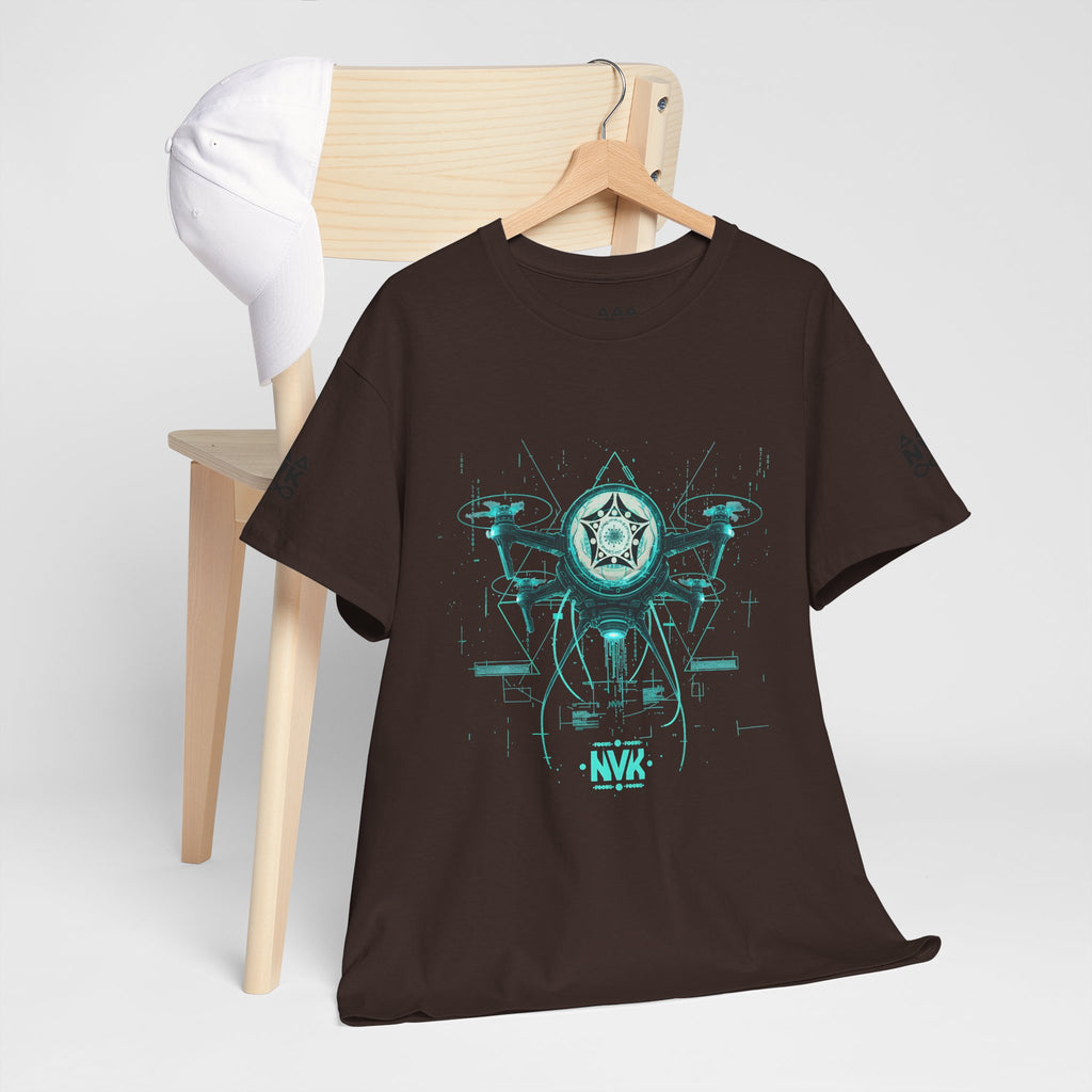 NVK ALIEN DRONE EMBLEM TEE™ — Futuristic Tech Graphic