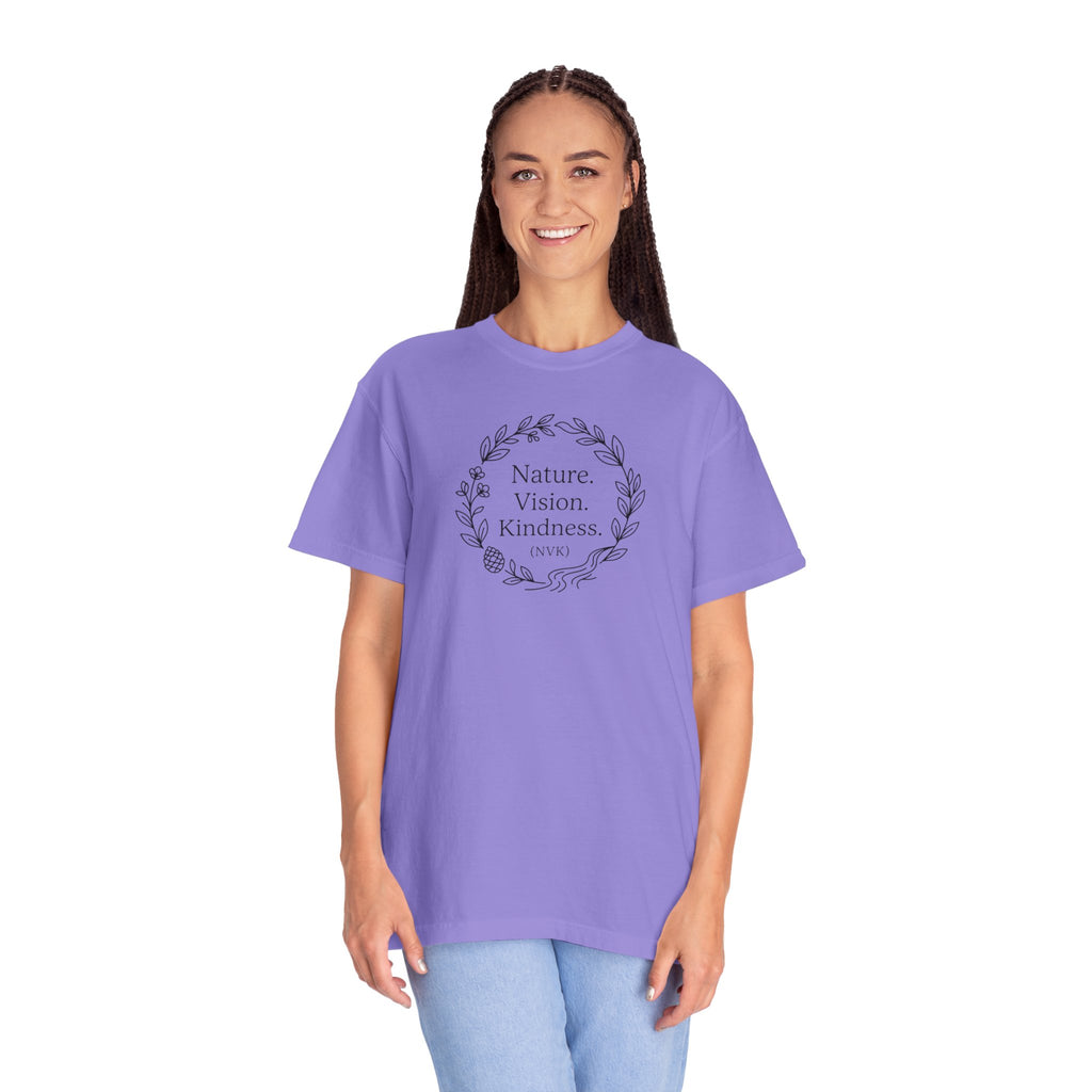 NVK NATURE VISION KINDNESS TEE™ — Floral Wreath Graphic