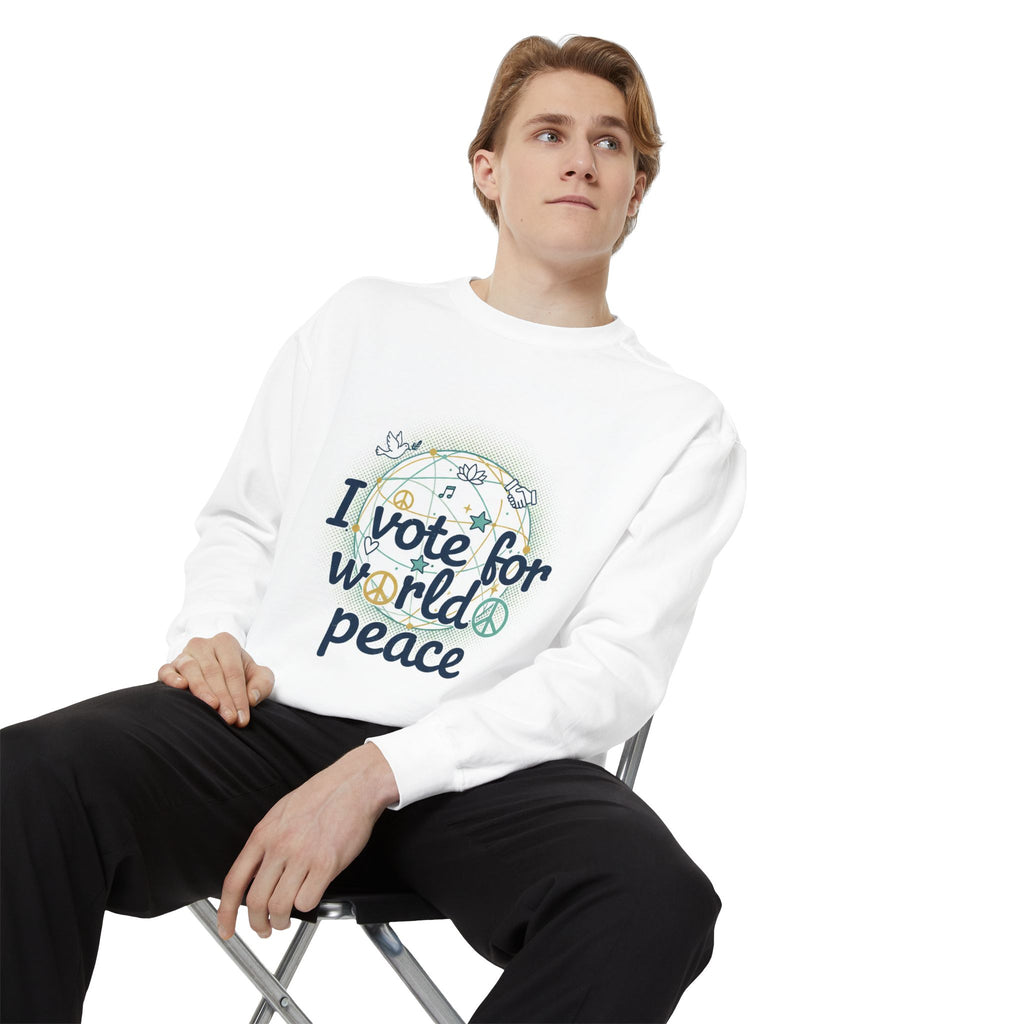 NVK WORLD PEACE SWEATSHIRT™ — Embroidered Unisex Crewneck