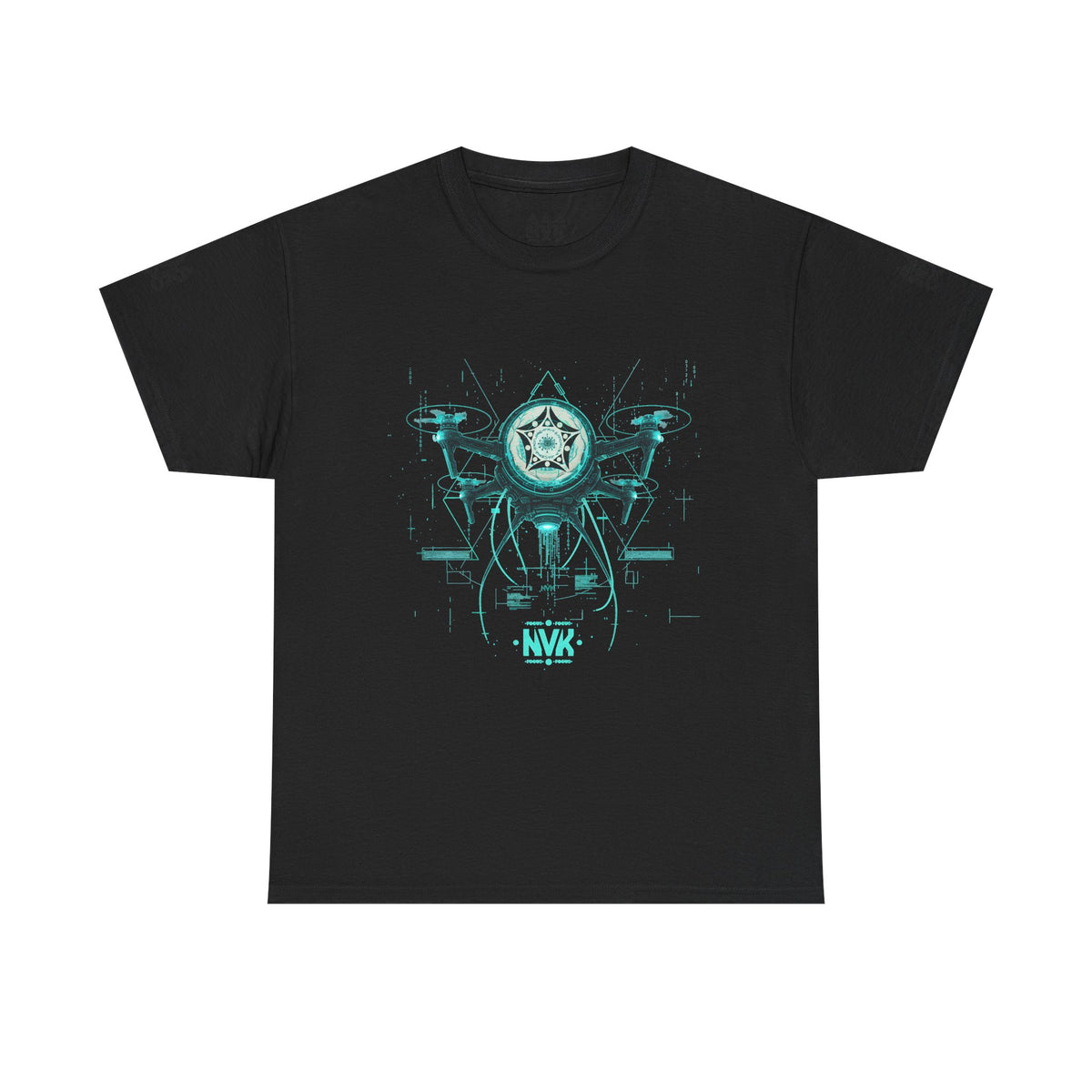NVK ALIEN DRONE EMBLEM TEE™ — Futuristic Tech Graphic