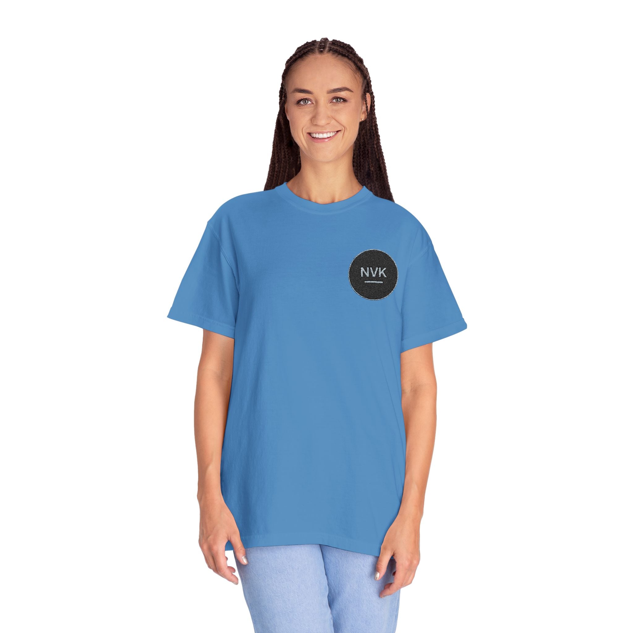 NVK MINIMAL LOGO TEE™ — Heavyweight Garment-Dyed Essential