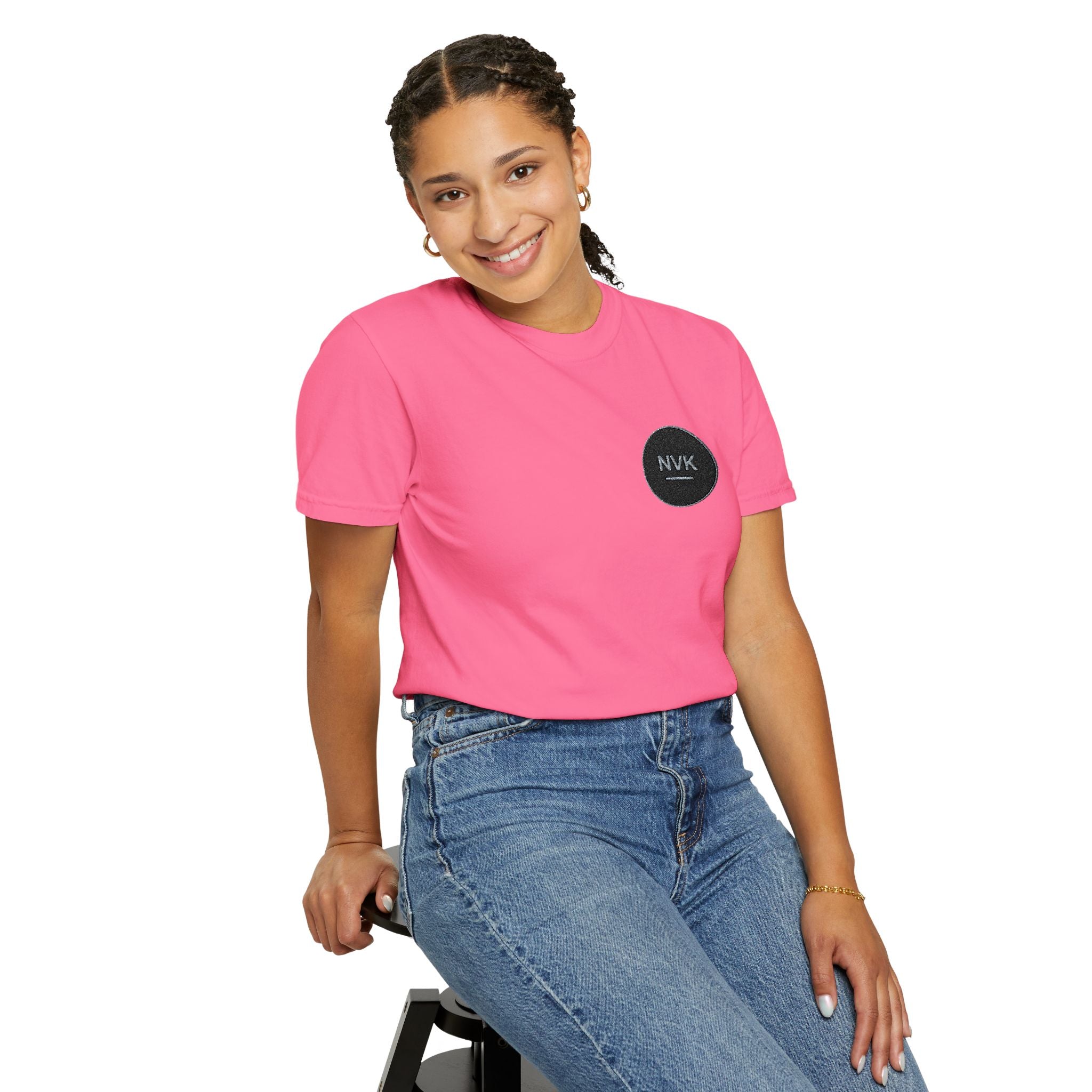 NVK MINIMAL LOGO TEE™ — Heavyweight Garment-Dyed Essential