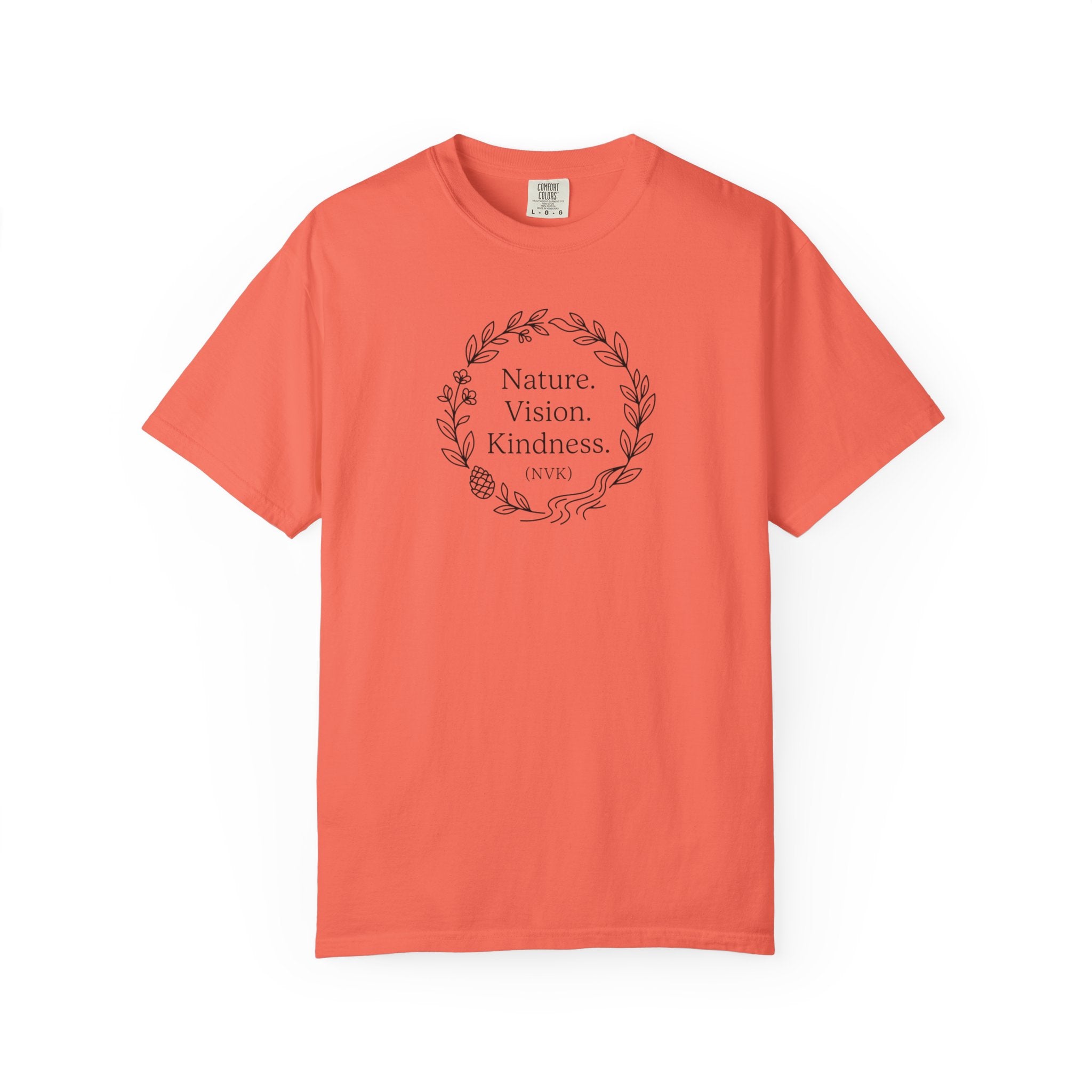 NVK NATURE VISION KINDNESS TEE™ — Floral Wreath Graphic