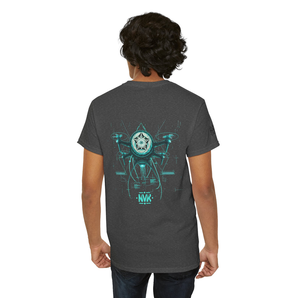NVK ALIEN DRONE EMBLEM TEE™ — Futuristic Tech Graphic