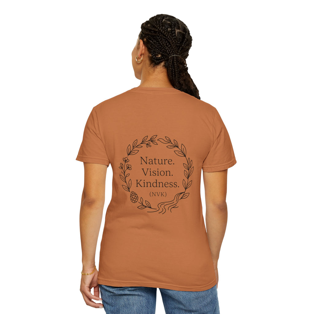 NVK NATURE VISION KINDNESS TEE™ — Floral Wreath Graphic