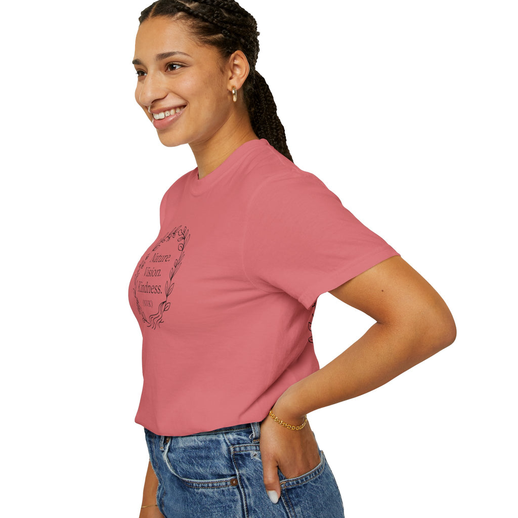 NVK NATURE VISION KINDNESS TEE™ — Floral Wreath Graphic