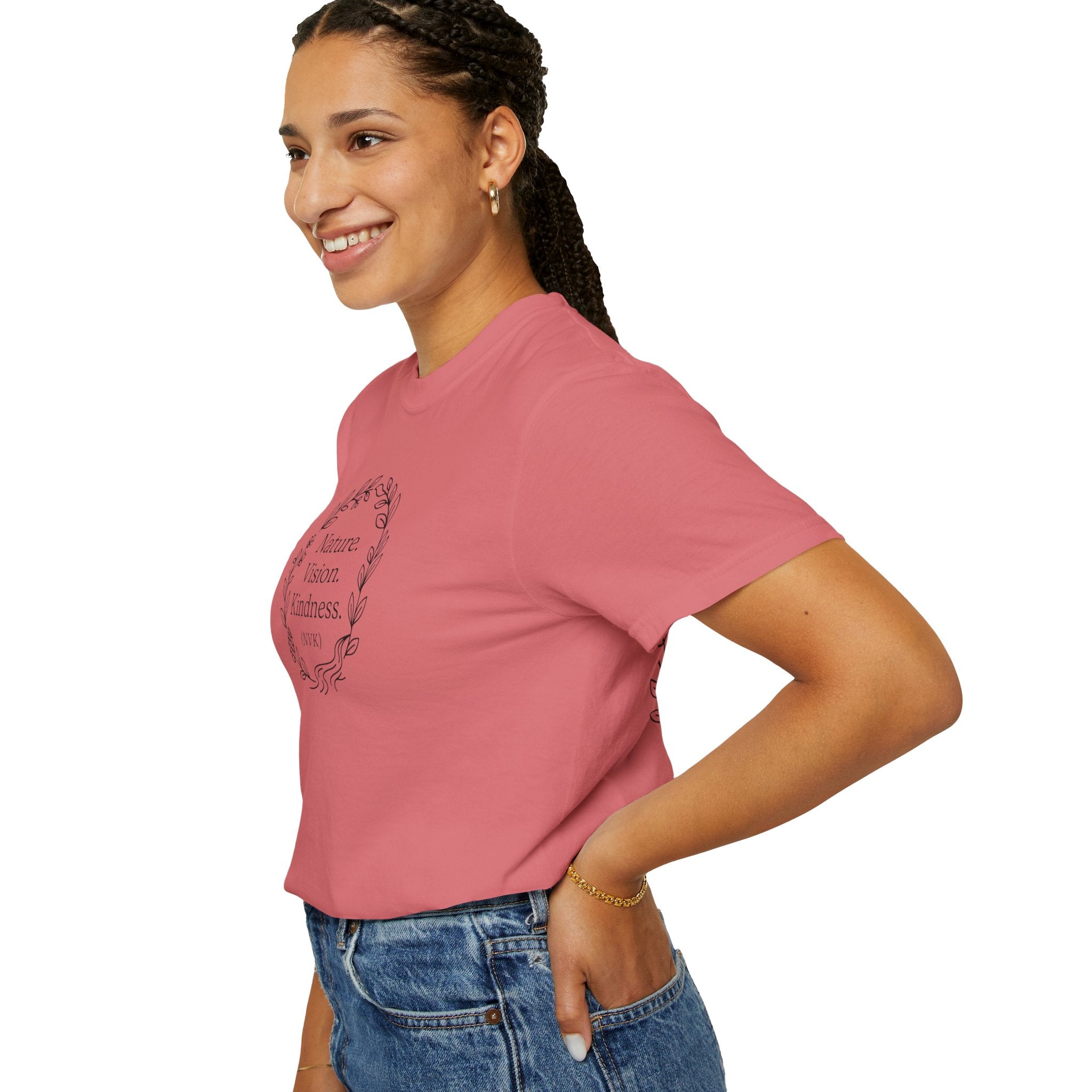 NVK NATURE VISION KINDNESS TEE™ — Floral Wreath Graphic