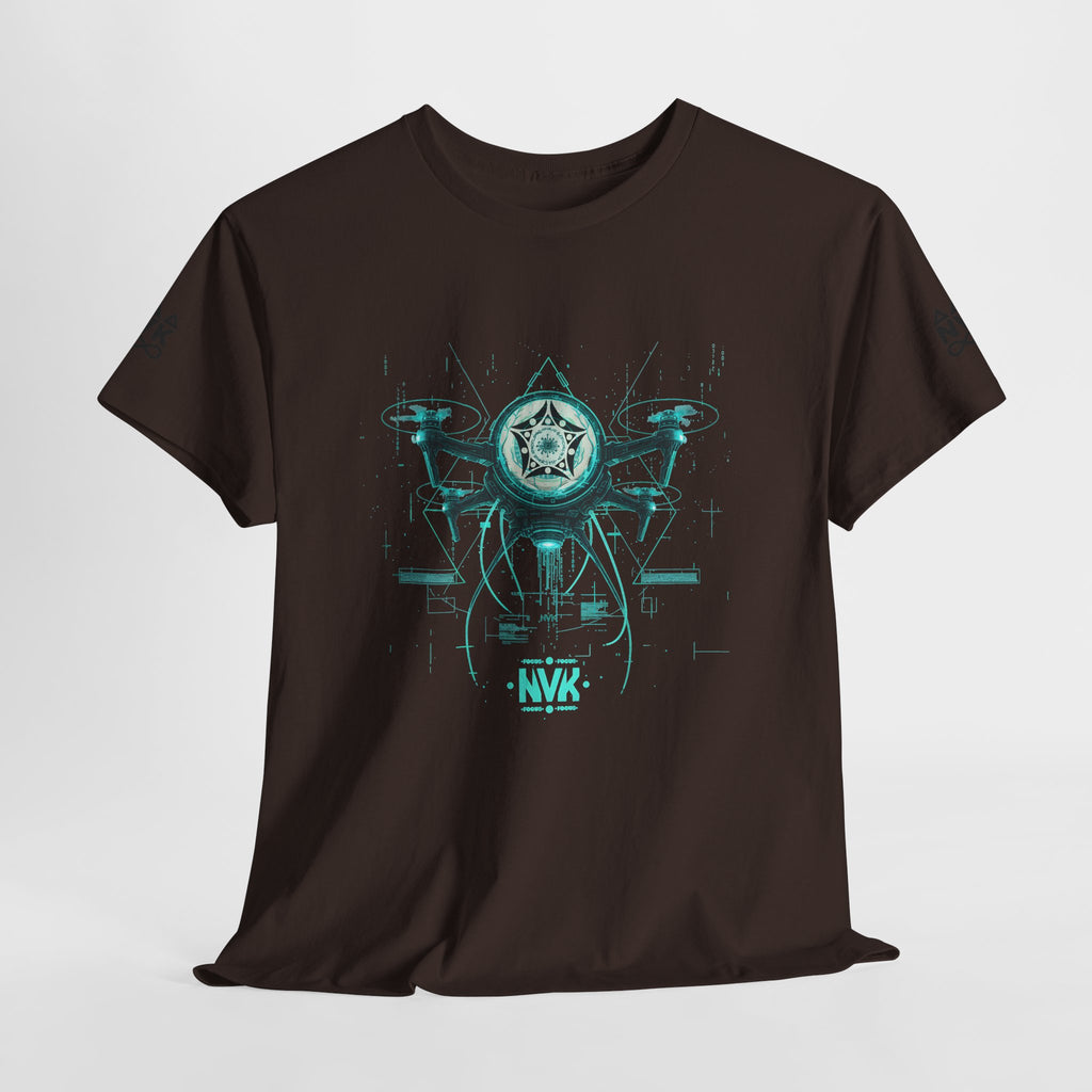 NVK ALIEN DRONE EMBLEM TEE™ — Futuristic Tech Graphic