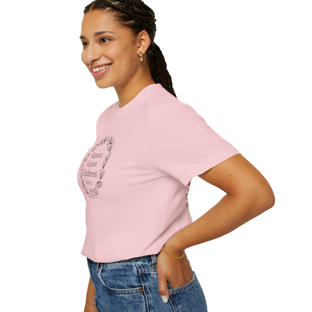NVK NATURE VISION KINDNESS TEE™ — Floral Wreath Graphic